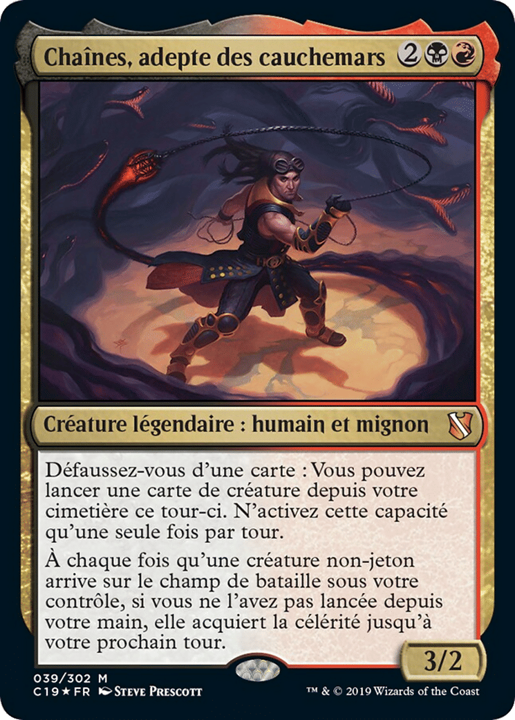Chaînes, adepte des cauchemars — Commander 2019 — Magic: The Gathering