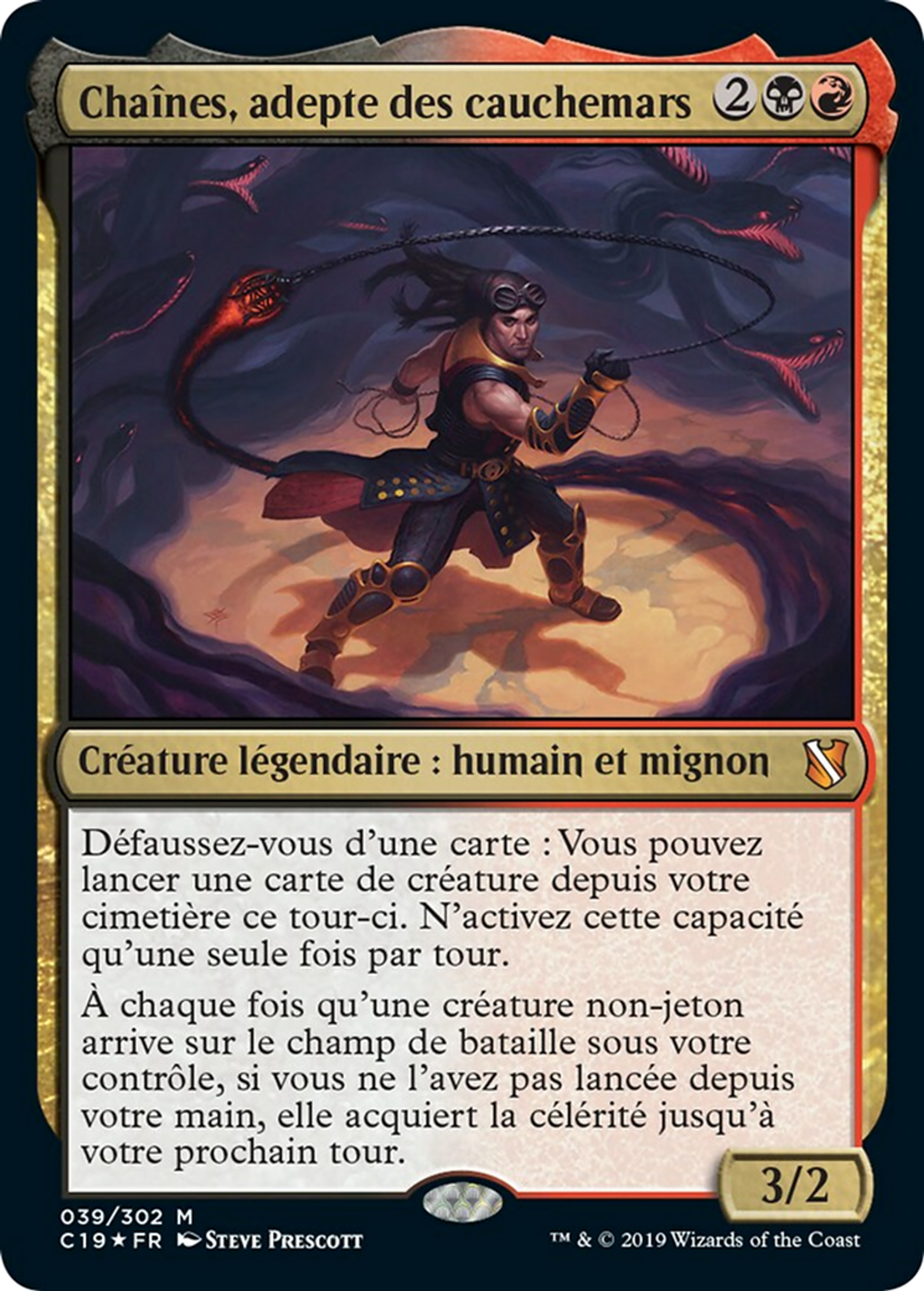 Chaînes, adepte des cauchemars — Commander 2019 — Magic: The Gathering