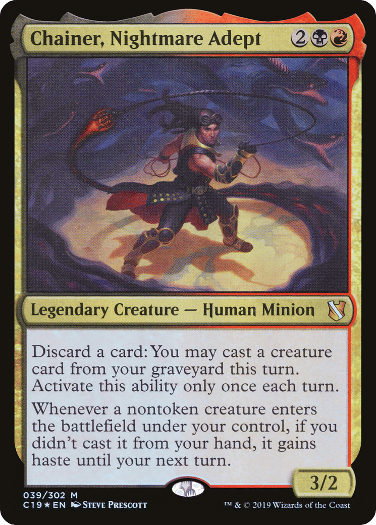 Chainer, Nightmare Adept — Commander 2019 — Magic: The Gathering