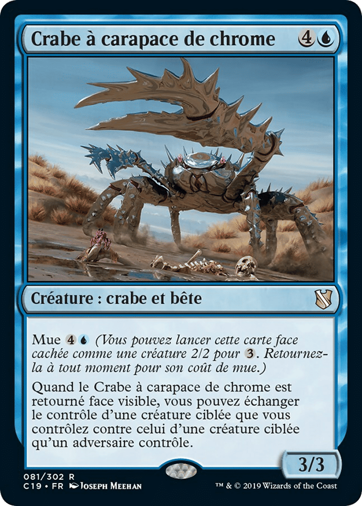 Crabe à carapace de chrome — Commander 2019 — Magic: The Gathering