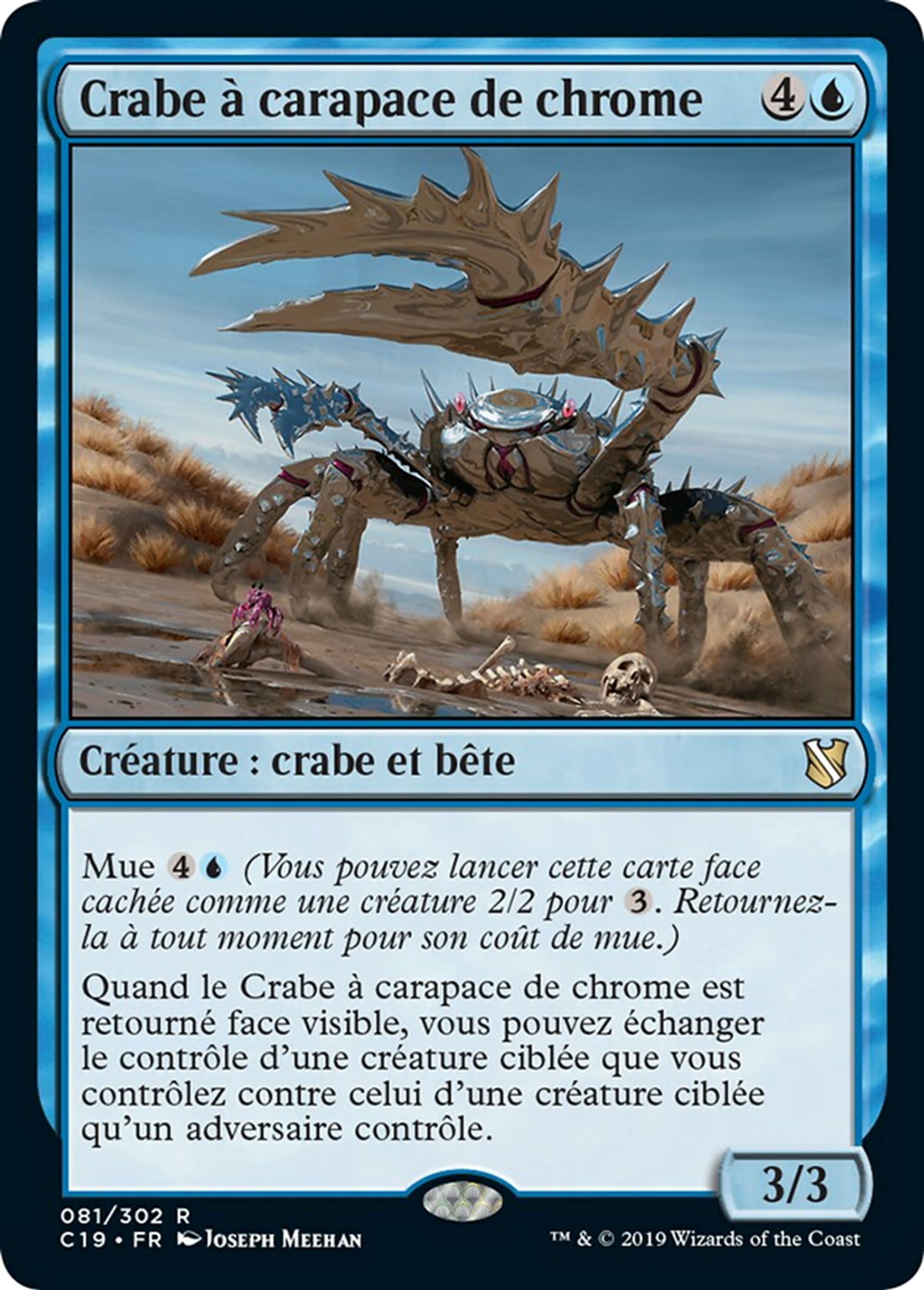 Crabe à carapace de chrome — Commander 2019 — Magic: The Gathering