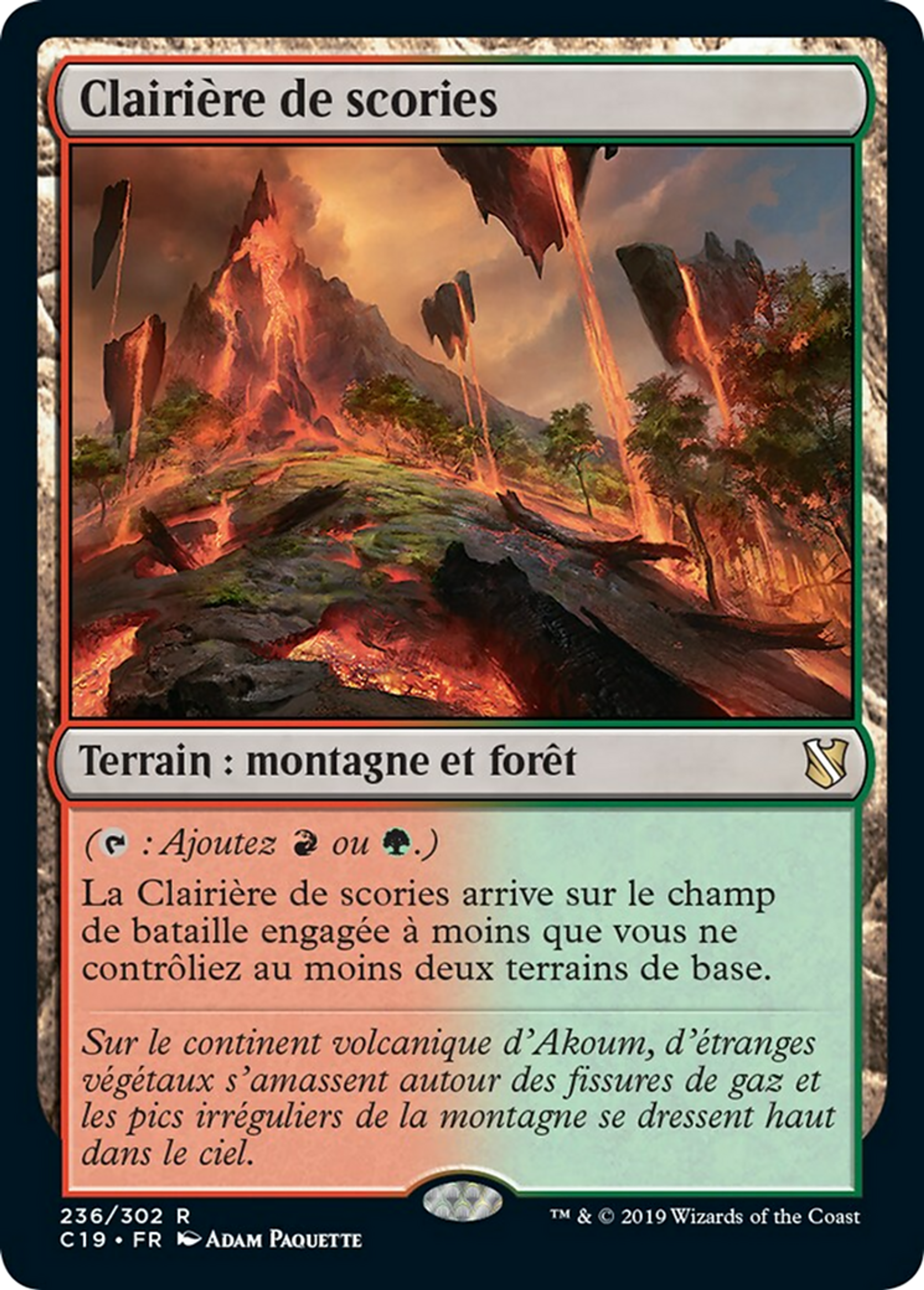 Clairière de scories — Commander 2019 — Magic: The Gathering