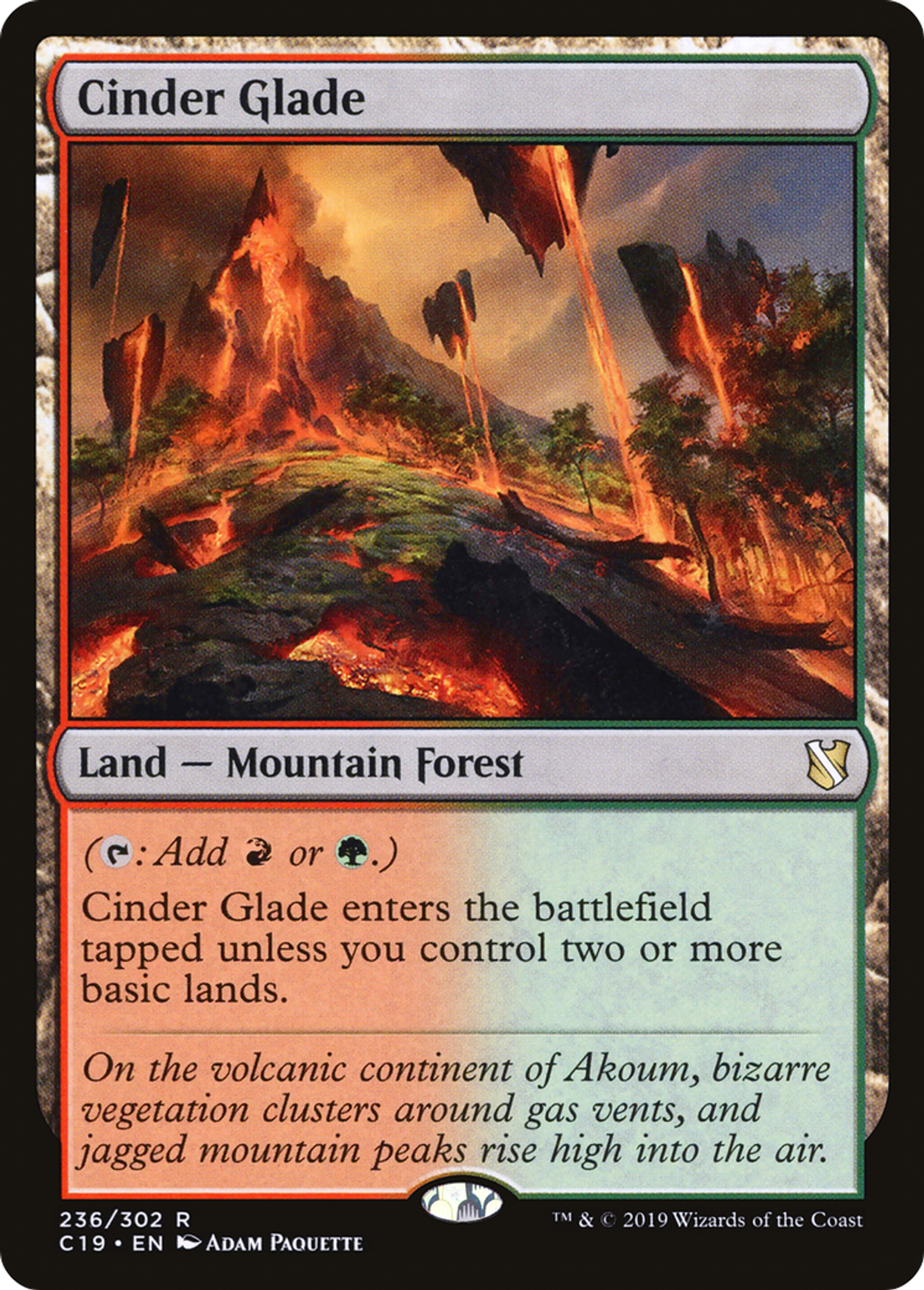 Cinder Glade — Commander 2019 — Magic: The Gathering