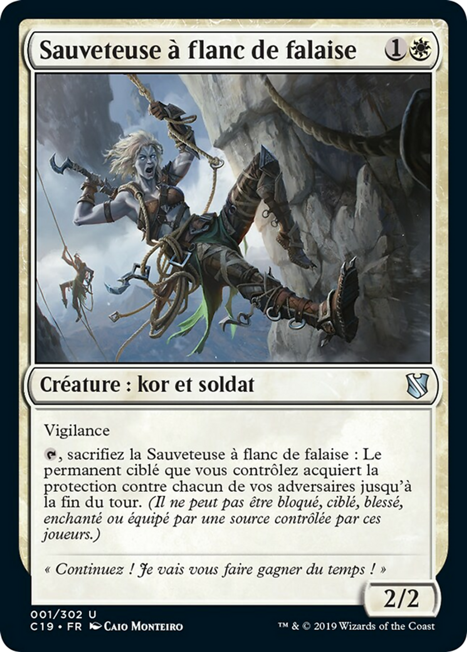 Sauveteuse à flanc de falaise — Commander 2019 — Magic: The Gathering