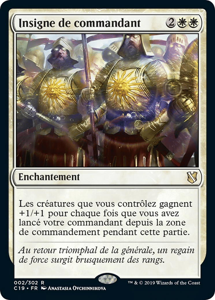 Insigne de commandant — Commander 2019 — Magic: The Gathering