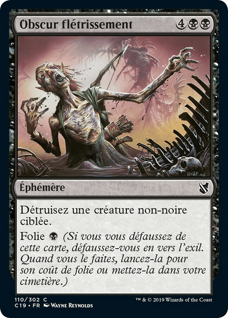 Obscur flétrissement — Commander 2019 — Magic: The Gathering