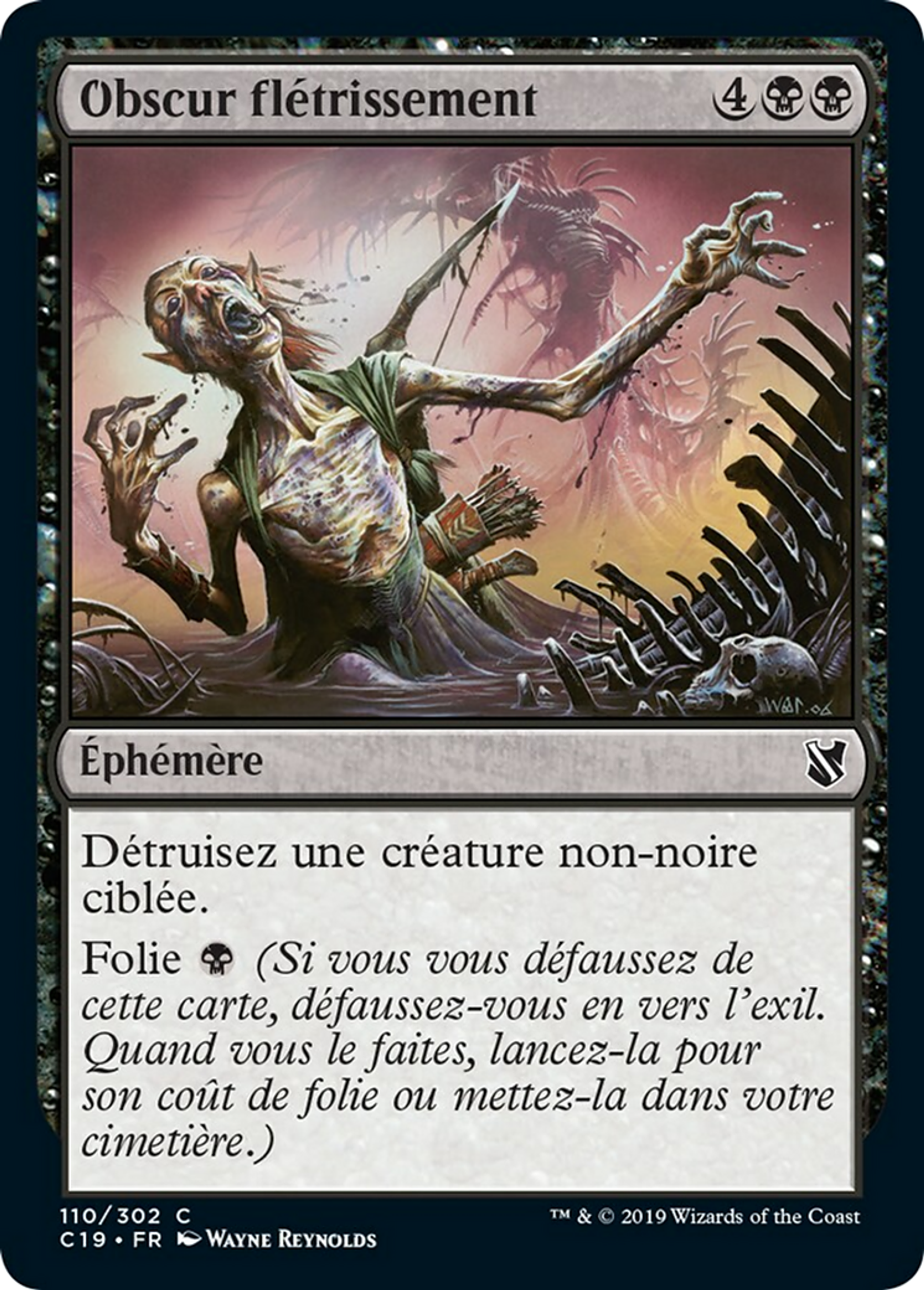 Obscur flétrissement — Commander 2019 — Magic: The Gathering