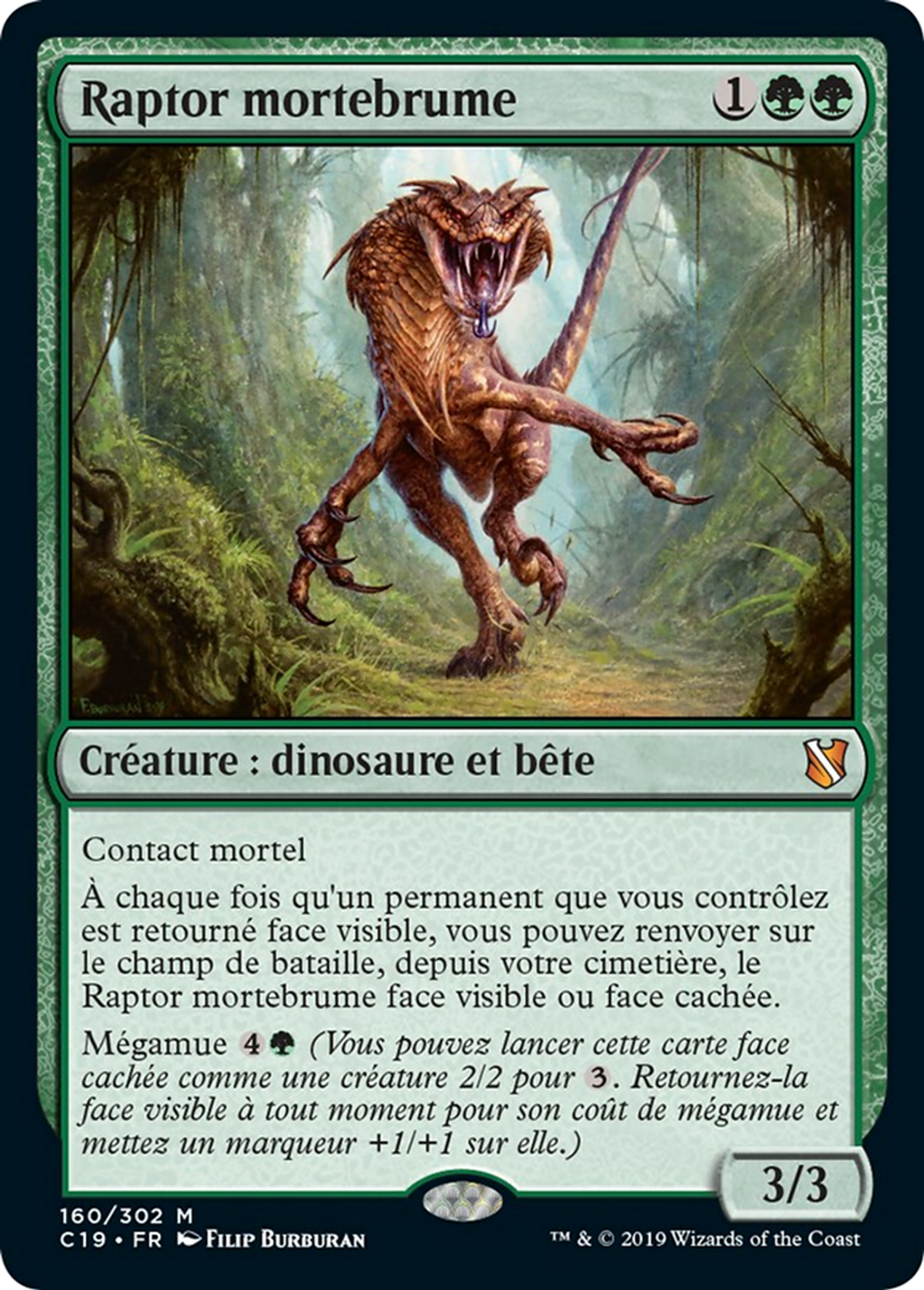 Raptor mortebrume — Commander 2019 — Magic: The Gathering