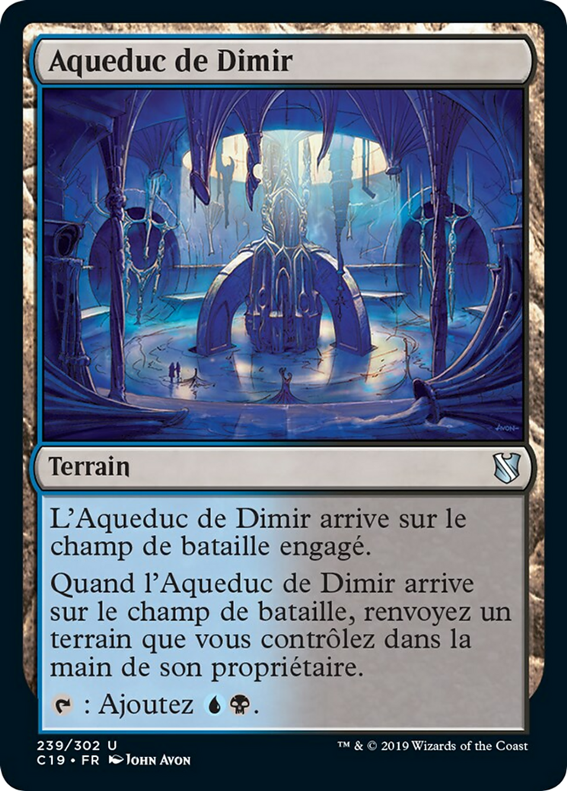 Aqueduc de Dimir — Commander 2019 — Magic: The Gathering