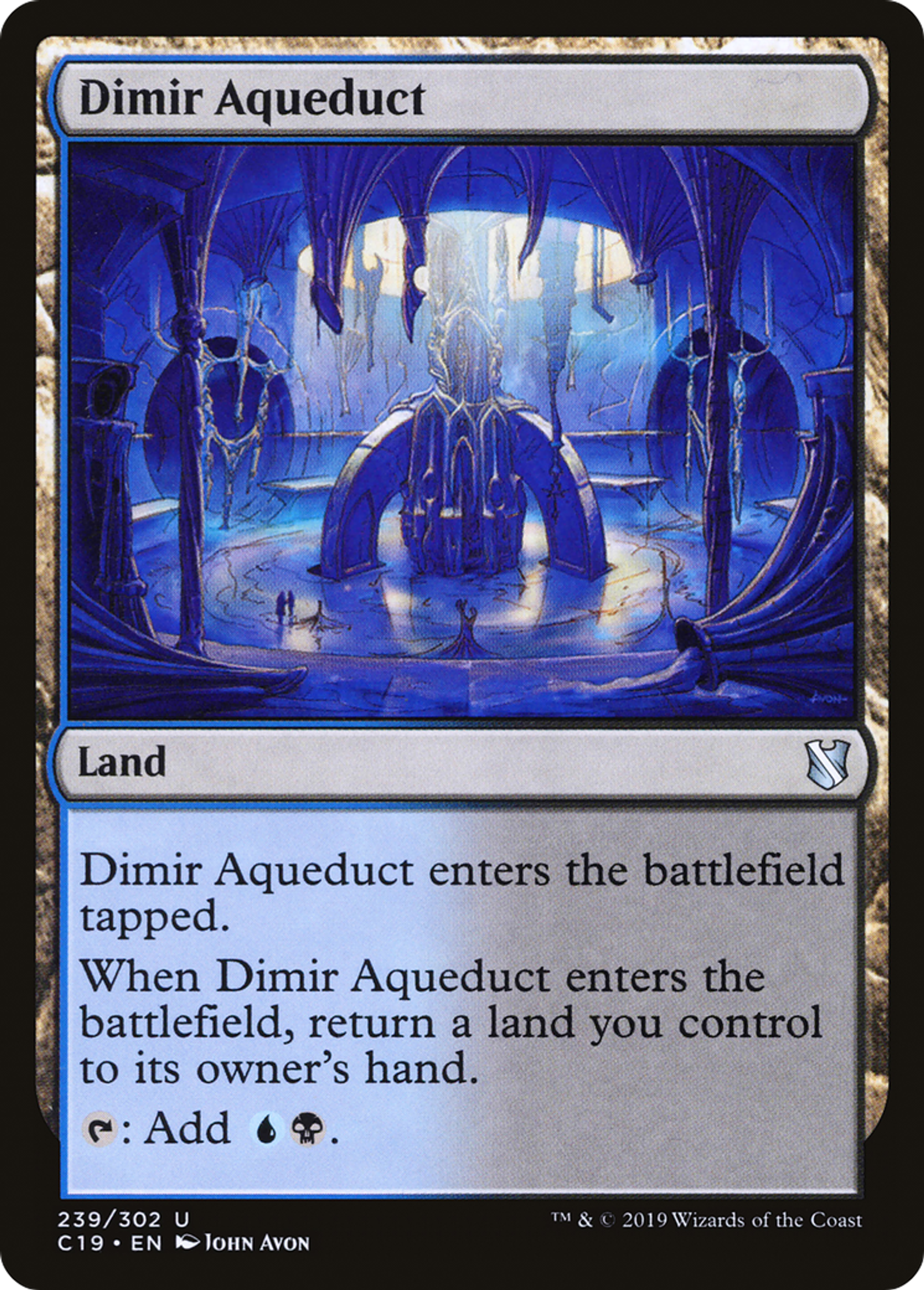 Dimir Aqueduct — Commander 2019 — Magic: The Gathering