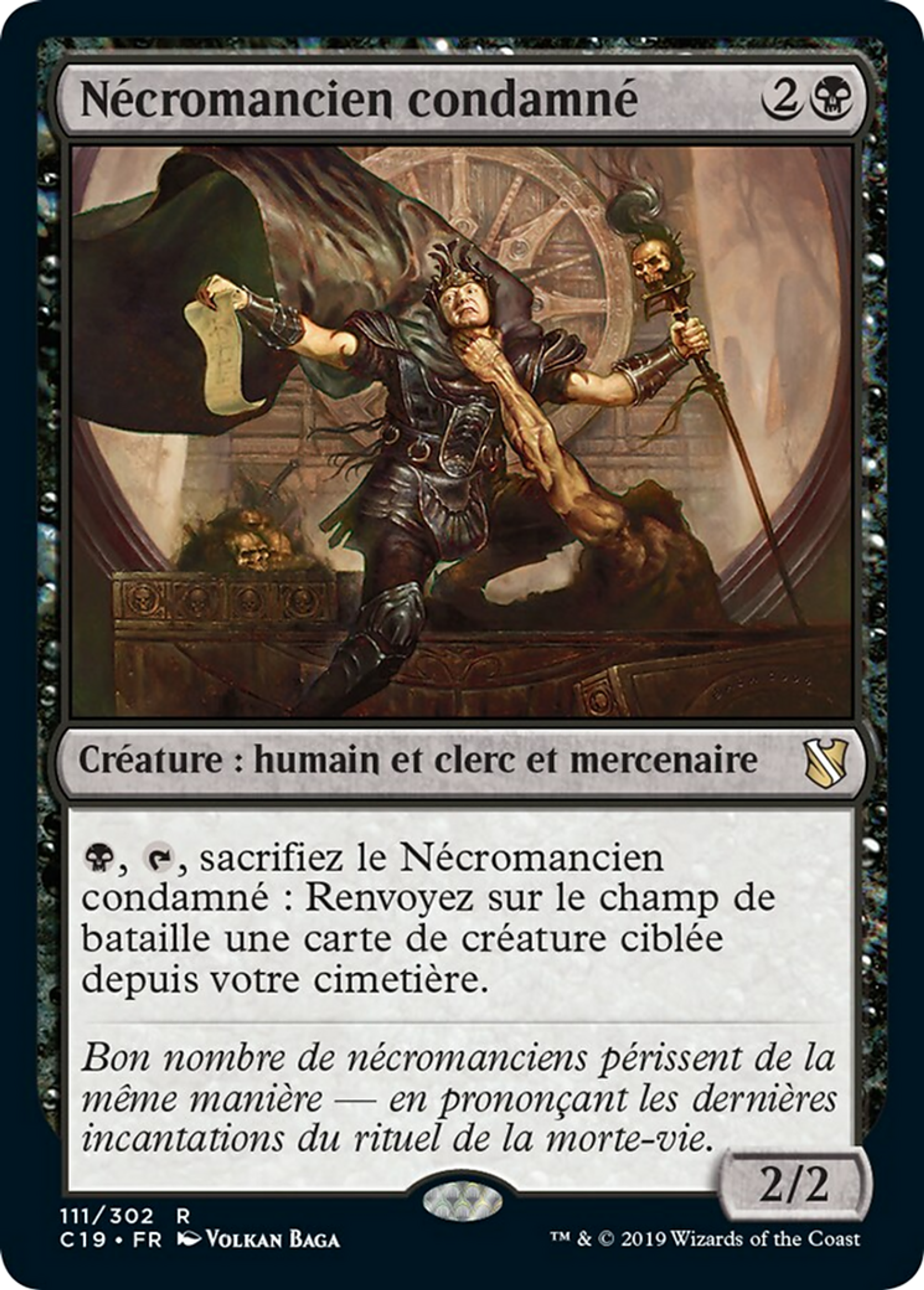 Nécromancien condamné — Commander 2019 — Magic: The Gathering