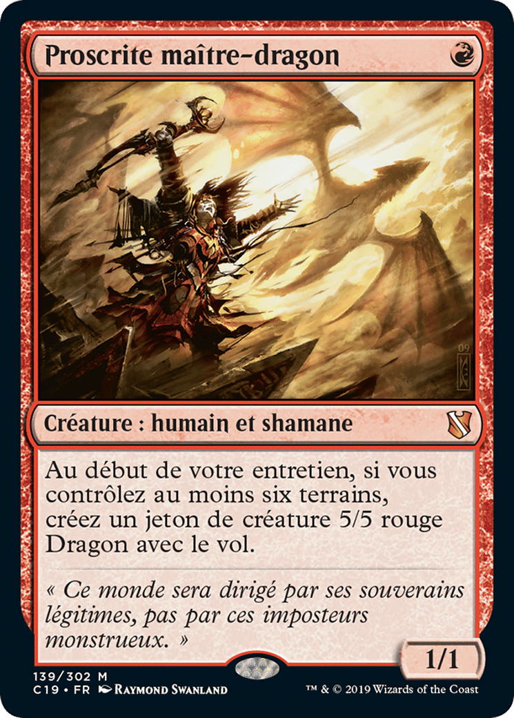 Proscrite maître-dragon — Commander 2019 — Magic: The Gathering