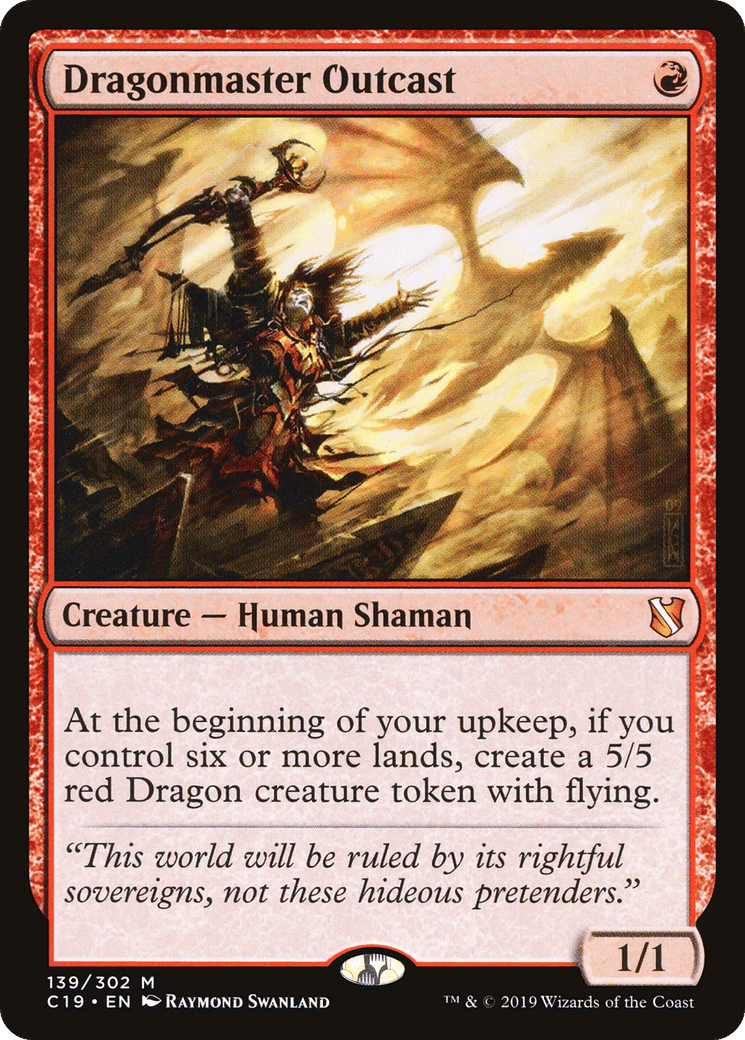 Dragonmaster Outcast — Commander 2019 — Magic: The Gathering