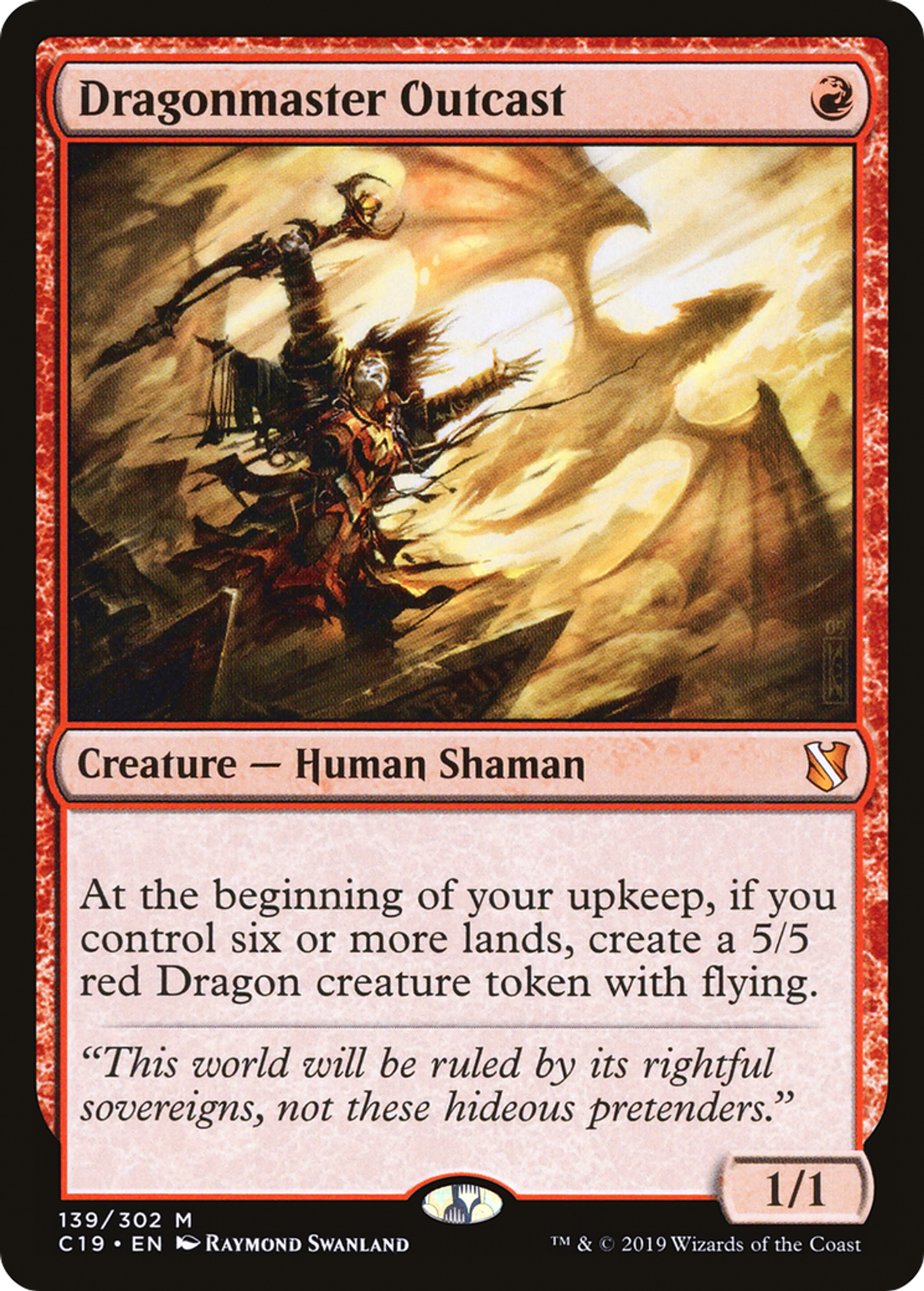 Dragonmaster Outcast — Commander 2019 — Magic: The Gathering