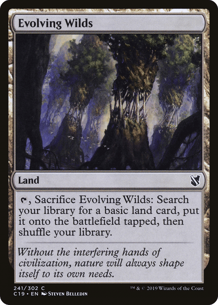 Evolving Wilds — Commander 2019 — Magic: The Gathering