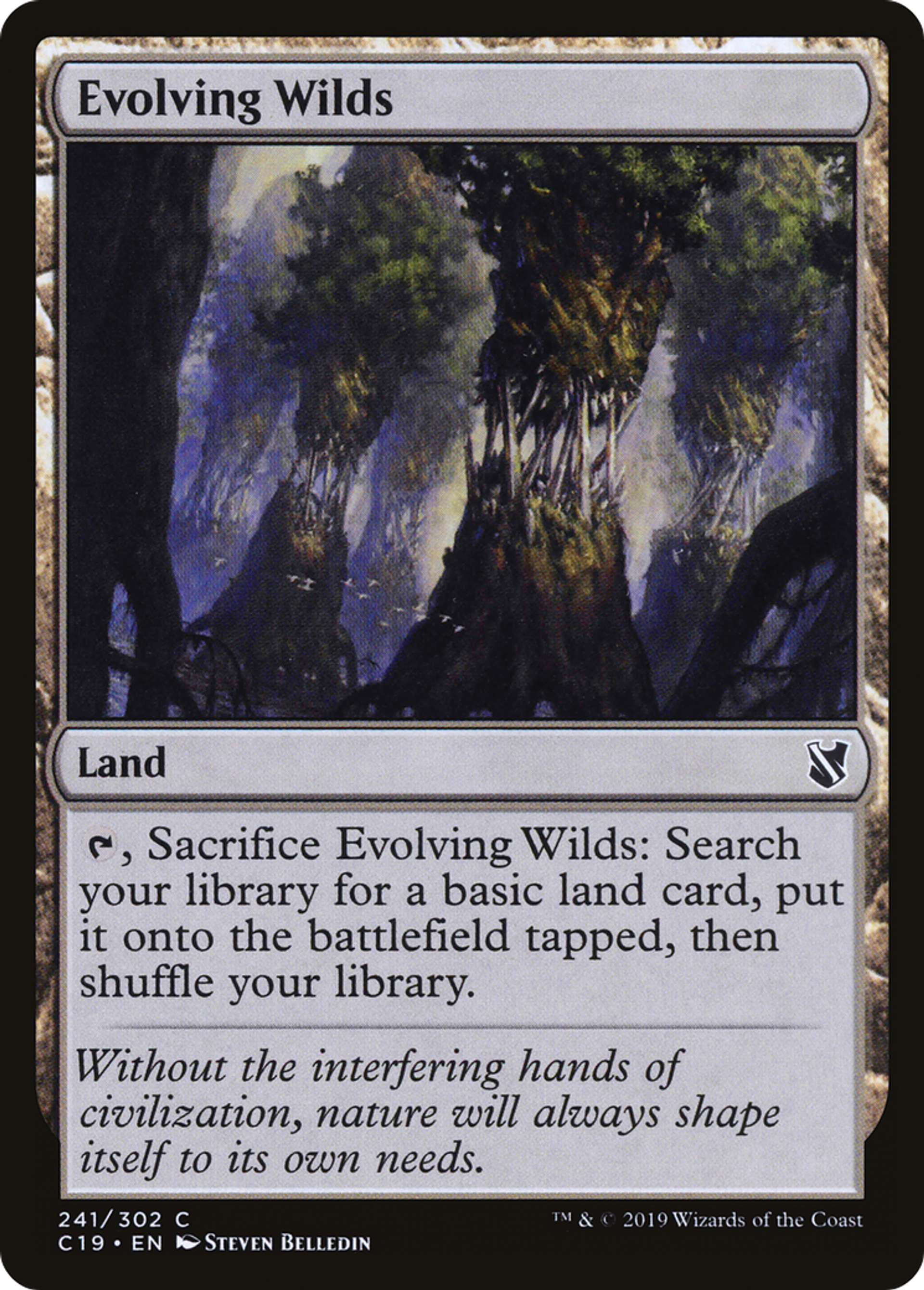 Evolving Wilds — Commander 2019 — Magic: The Gathering
