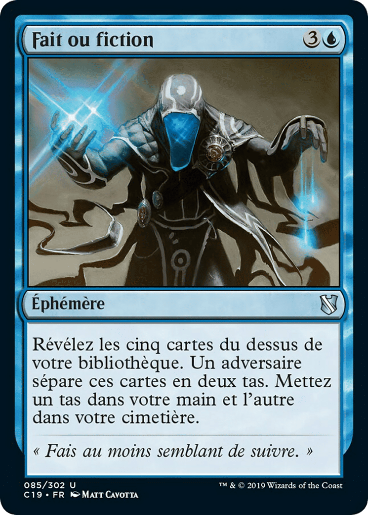 Fait ou fiction — Commander 2019 — Magic: The Gathering