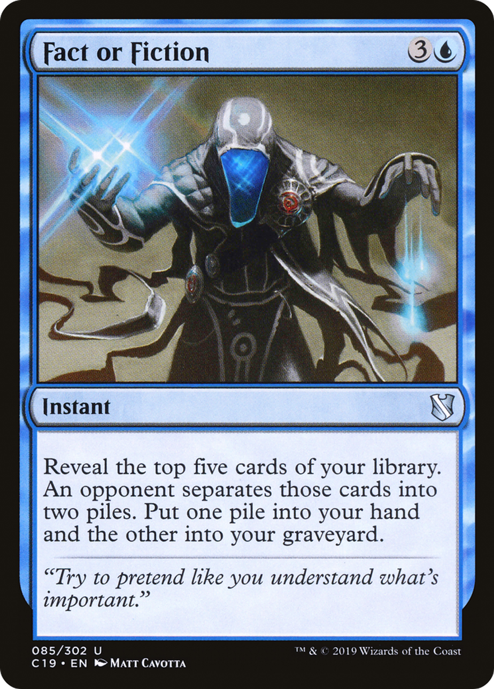 Fact or Fiction — Commander 2019 — Magic: The Gathering