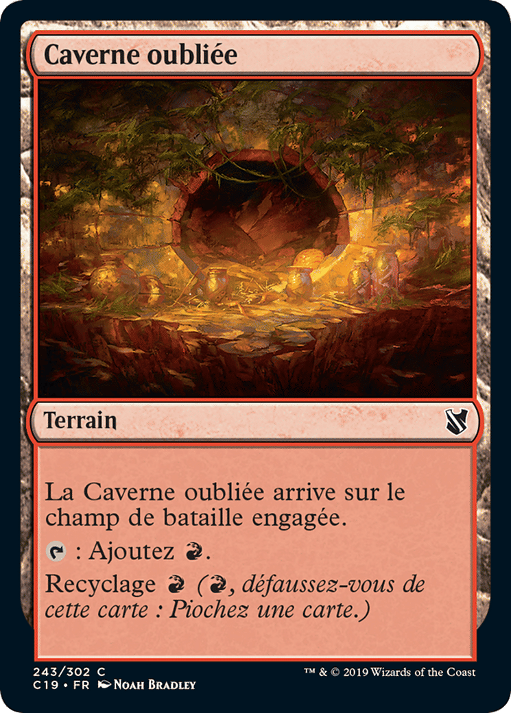 Caverne oubliée — Commander 2019 — Magic: The Gathering