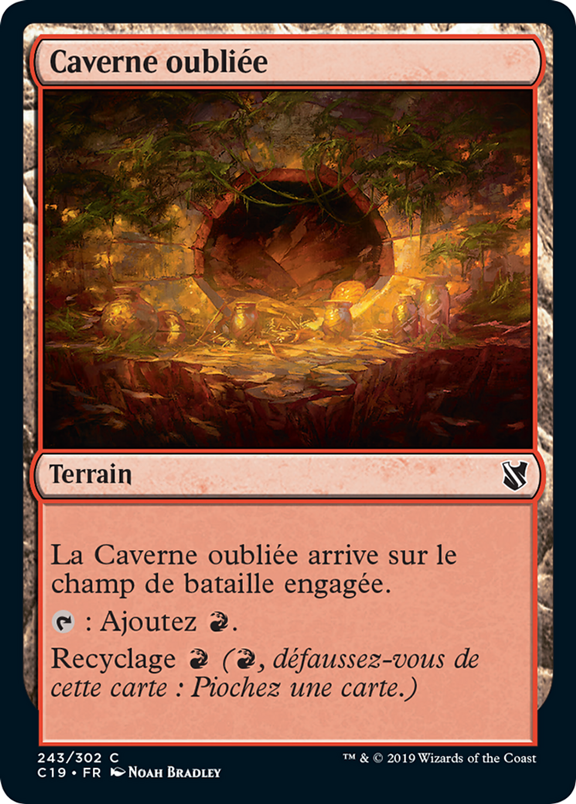 Caverne oubliée — Commander 2019 — Magic: The Gathering