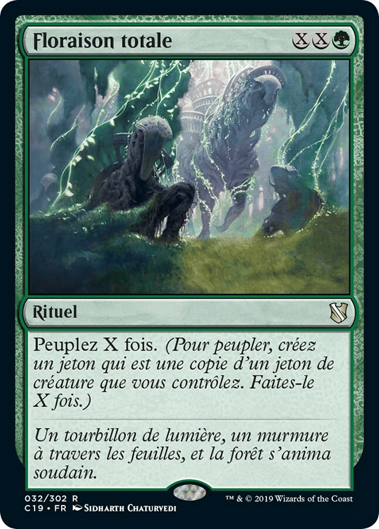 Floraison totale — Commander 2019 — Magic: The Gathering