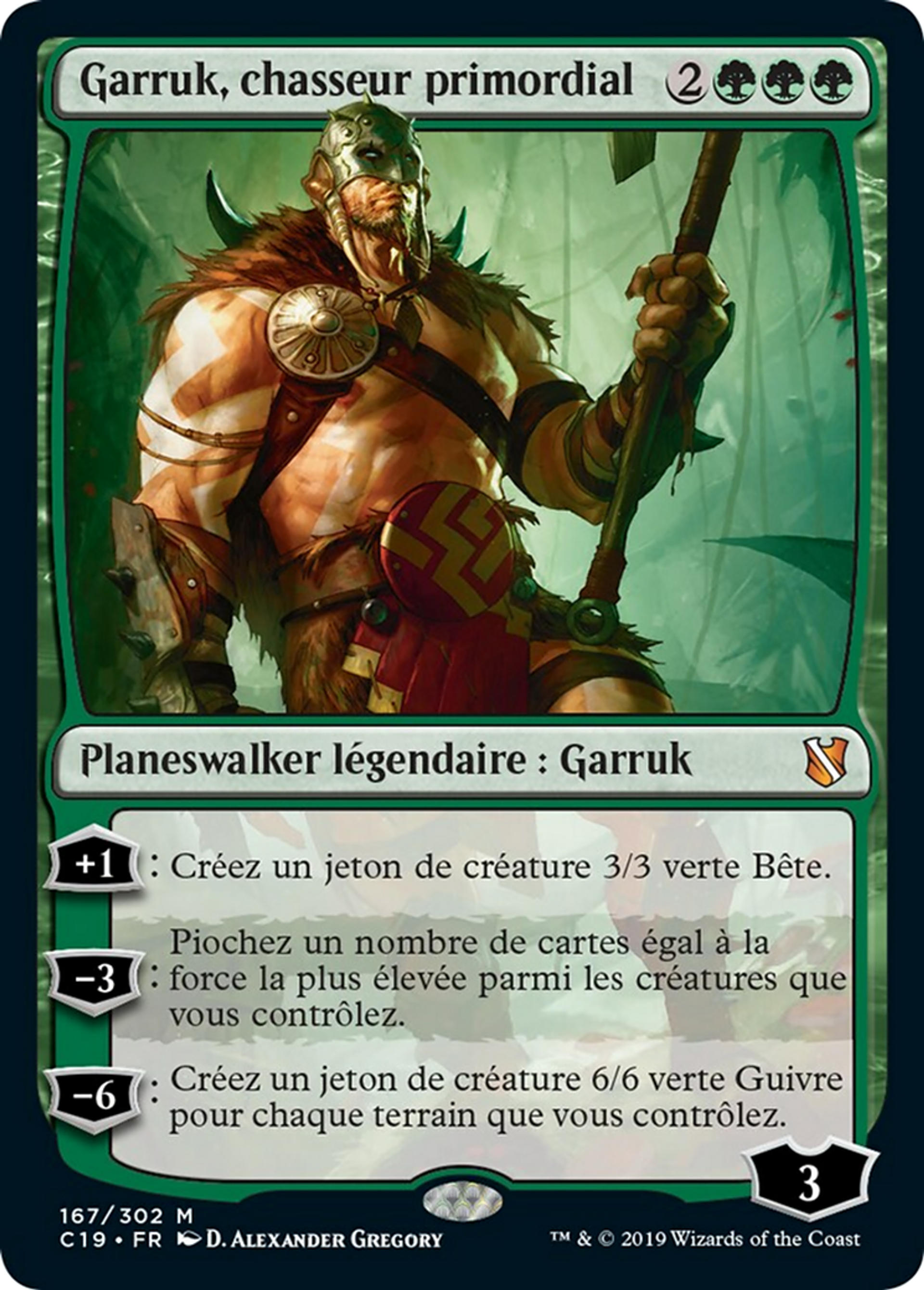 Garruk, chasseur primordial — Commander 2019 — Magic: The Gathering