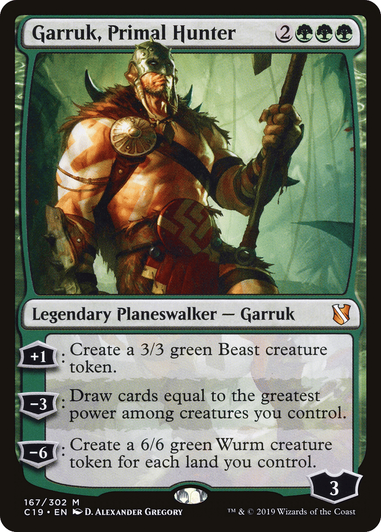 Garruk, Primal Hunter — Commander 2019 — Magic: The Gathering
