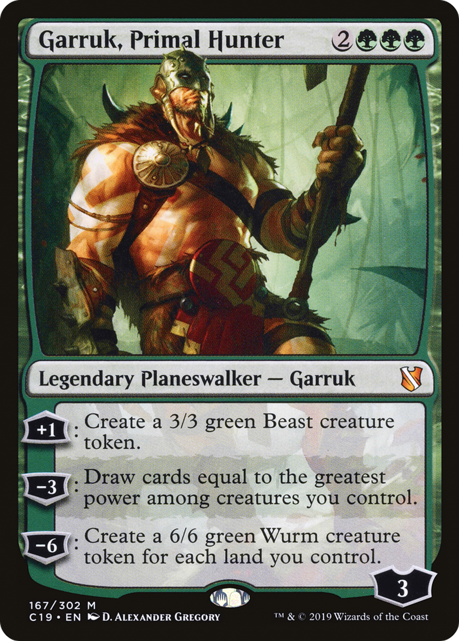 Garruk, Primal Hunter — Commander 2019 — Magic: The Gathering