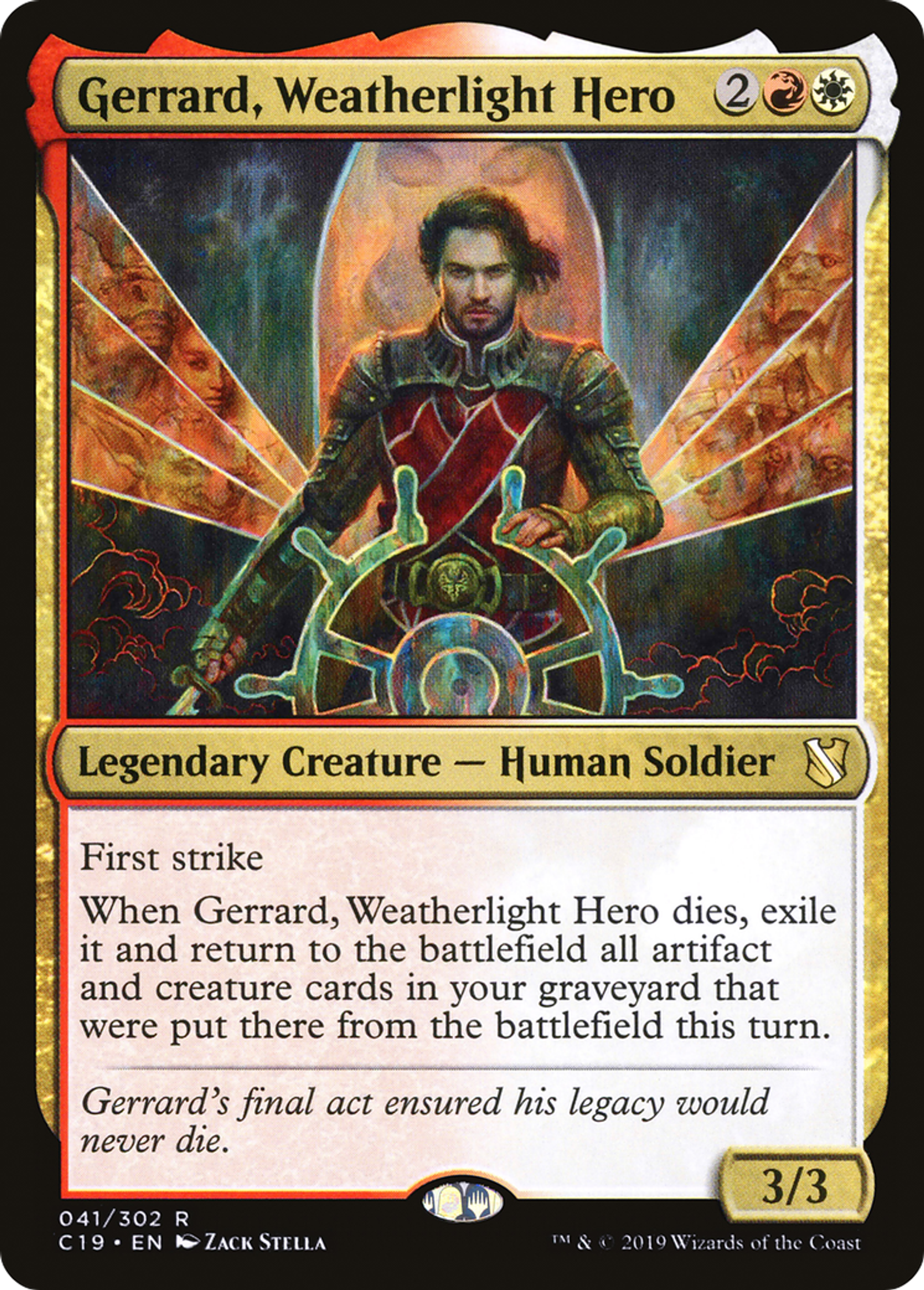Gerrard, Weatherlight Hero — Commander 2019 — Magic: The Gathering