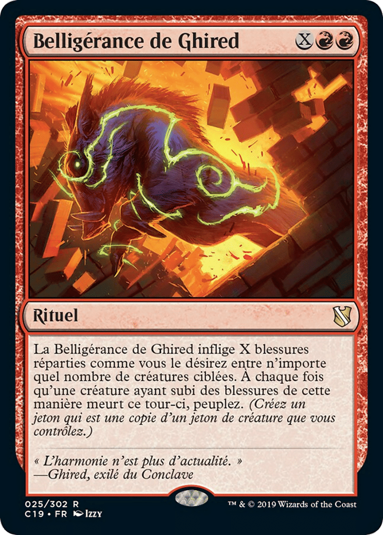 Belligérance de Ghired — Commander 2019 — Magic: The Gathering