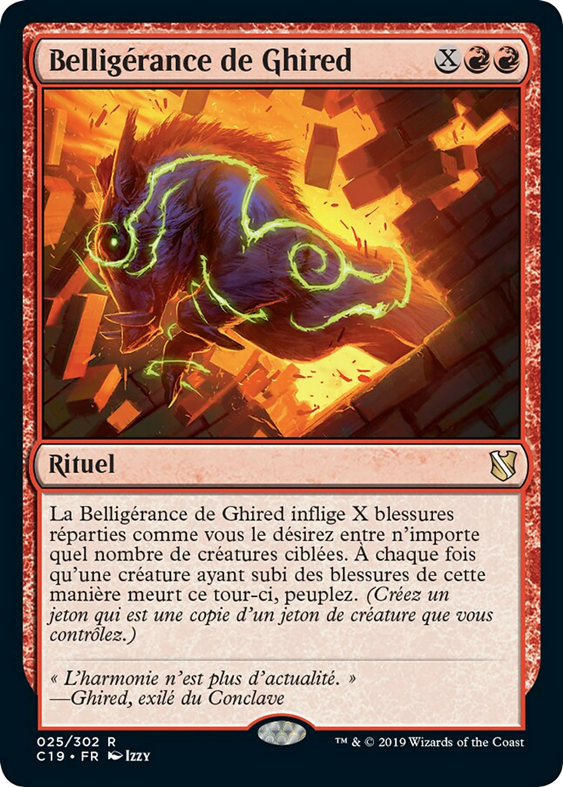 Belligérance de Ghired — Commander 2019 — Magic: The Gathering