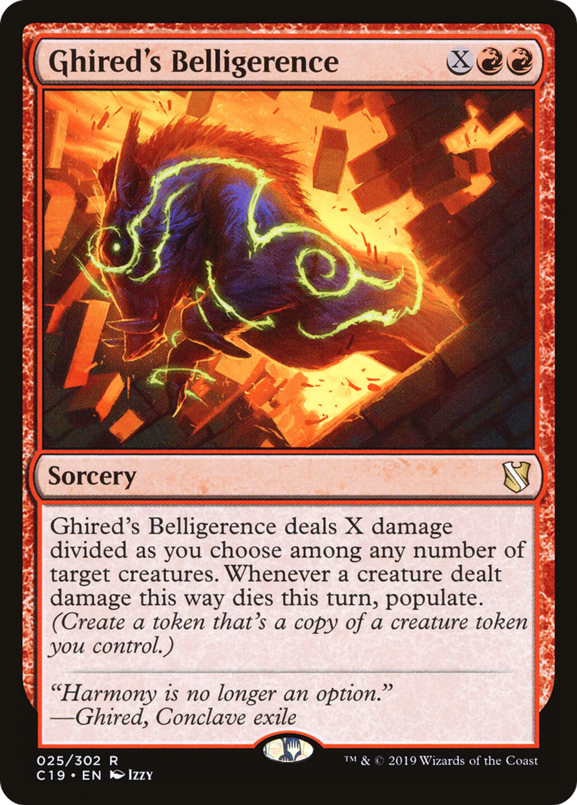 Ghired's Belligerence — Commander 2019 — Magic: The Gathering