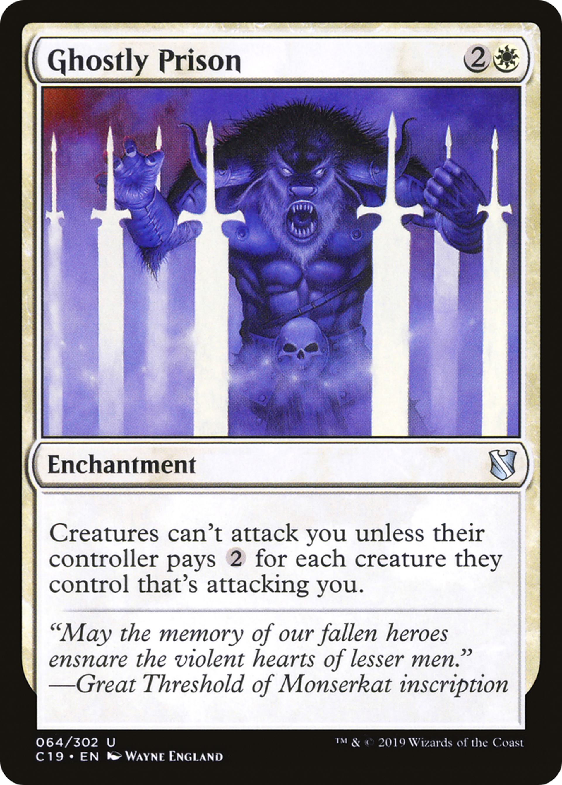 Ghostly Prison — Commander 2019 — Magic: The Gathering