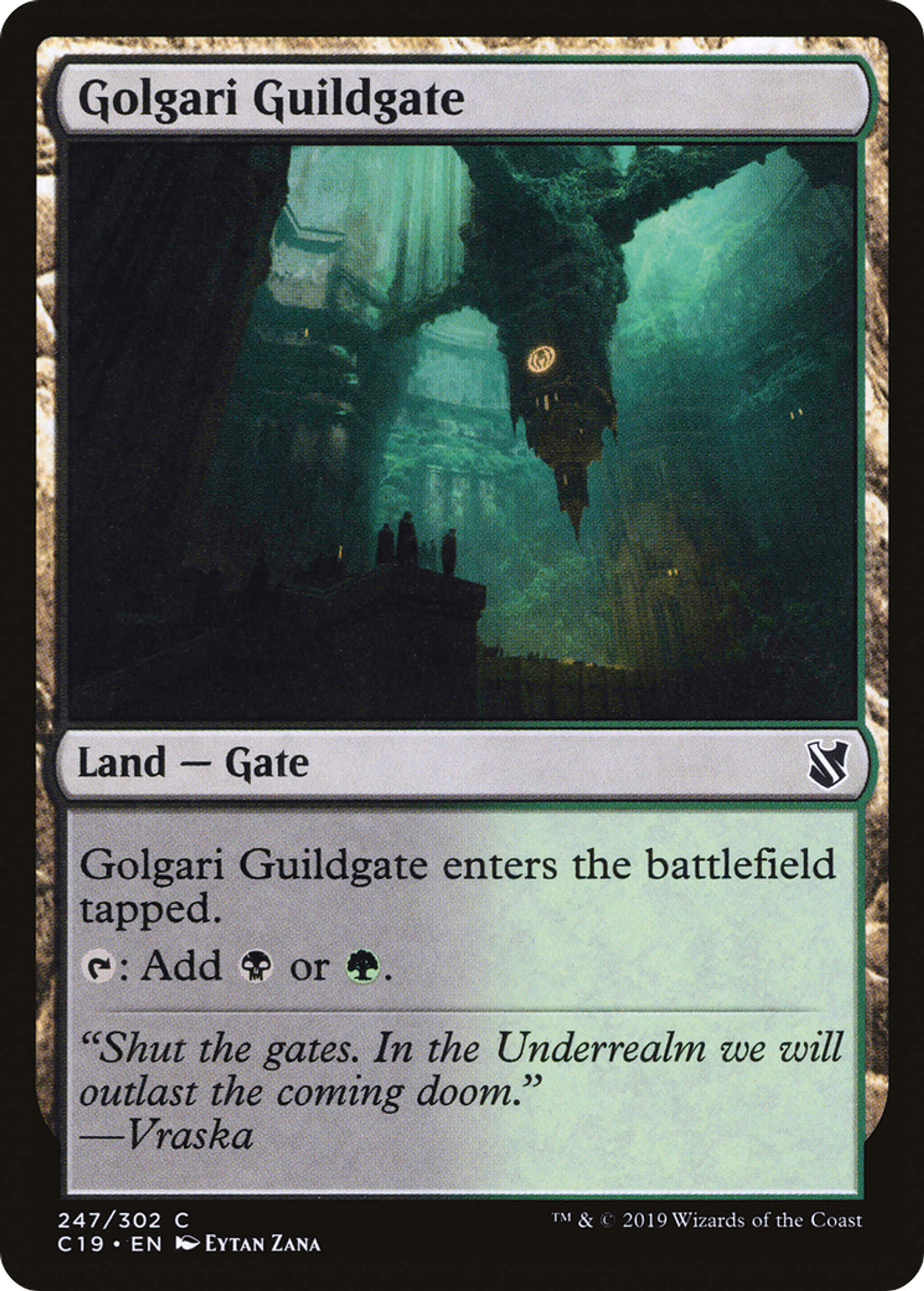 Golgari Guildgate — Commander 2019 — Magic: The Gathering