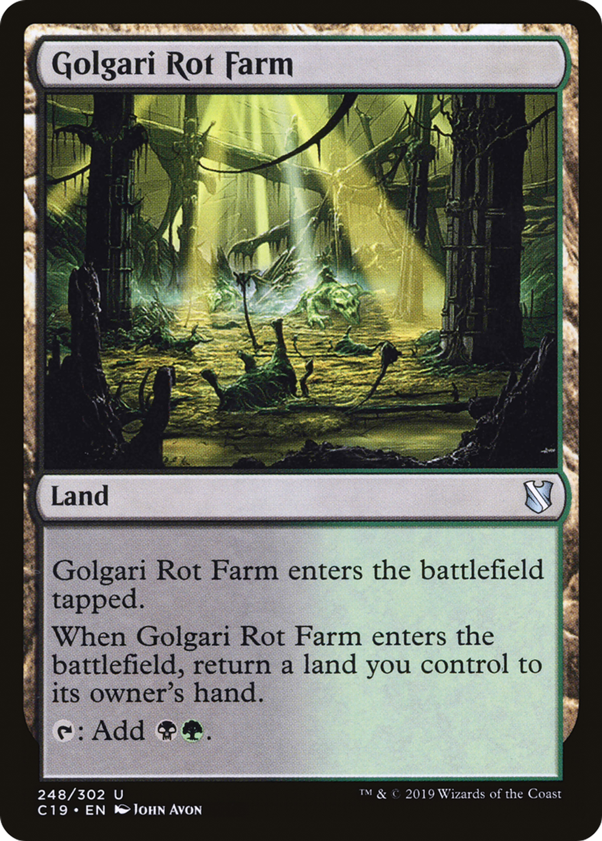 Golgari Rot Farm — Commander 2019 — Magic: The Gathering