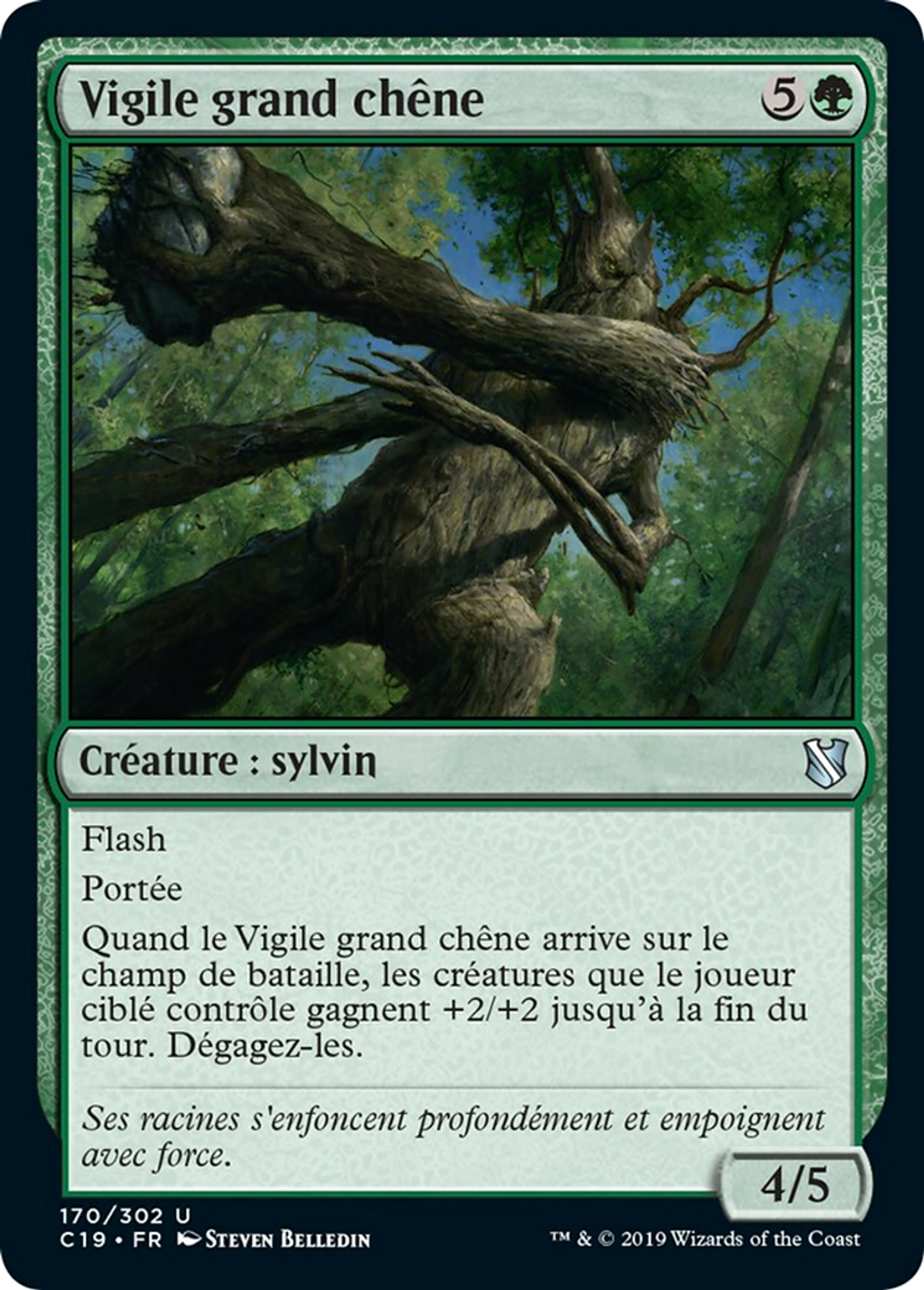 Vigile grand chêne — Commander 2019 — Magic: The Gathering