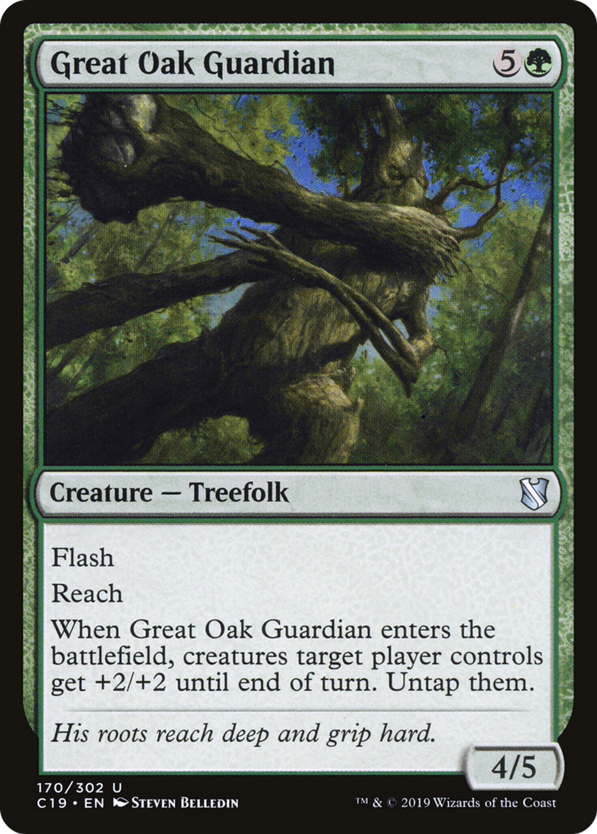 Great Oak Guardian — Commander 2019 — Magic: The Gathering