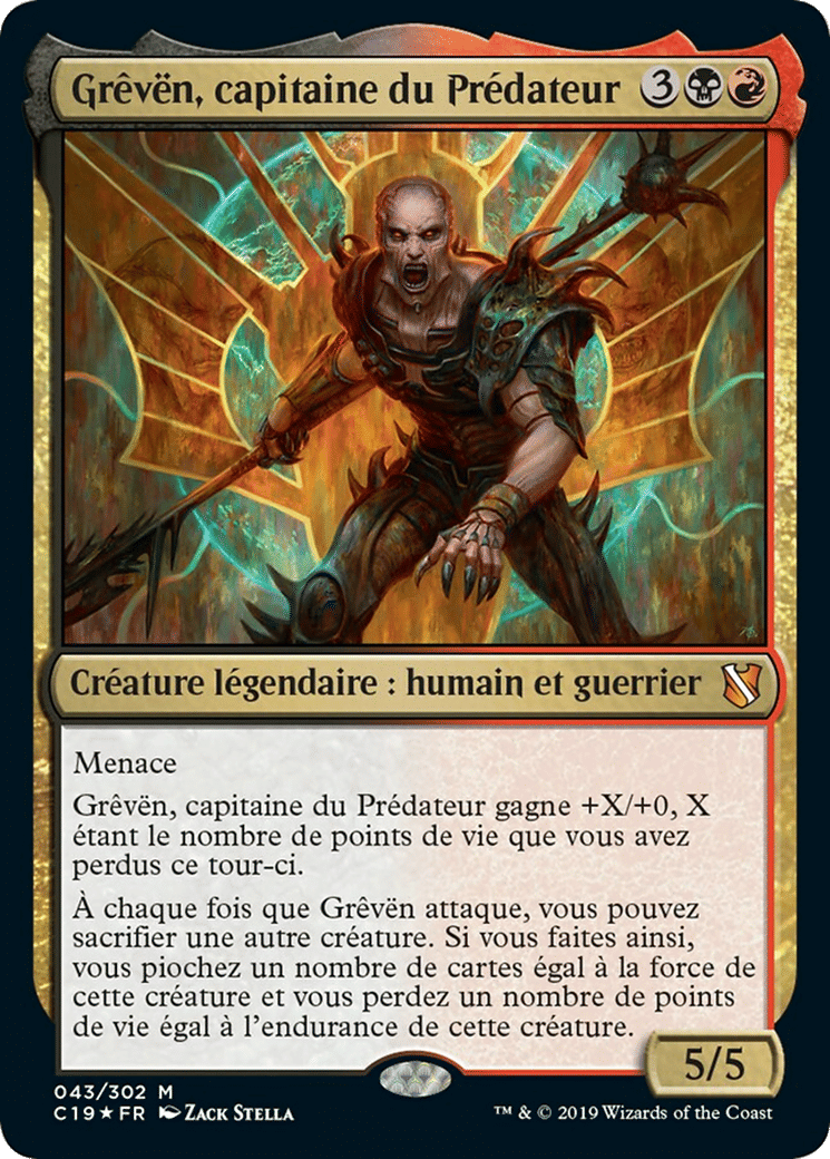 Grêvën, capitaine du Prédateur — Commander 2019 — Magic: The Gathering