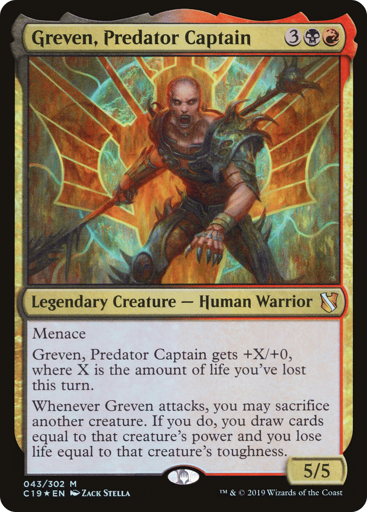 Greven, Predator Captain — Commander 2019 — Magic: The Gathering