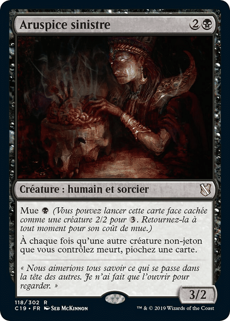 Aruspice sinistre — Commander 2019 — Magic: The Gathering