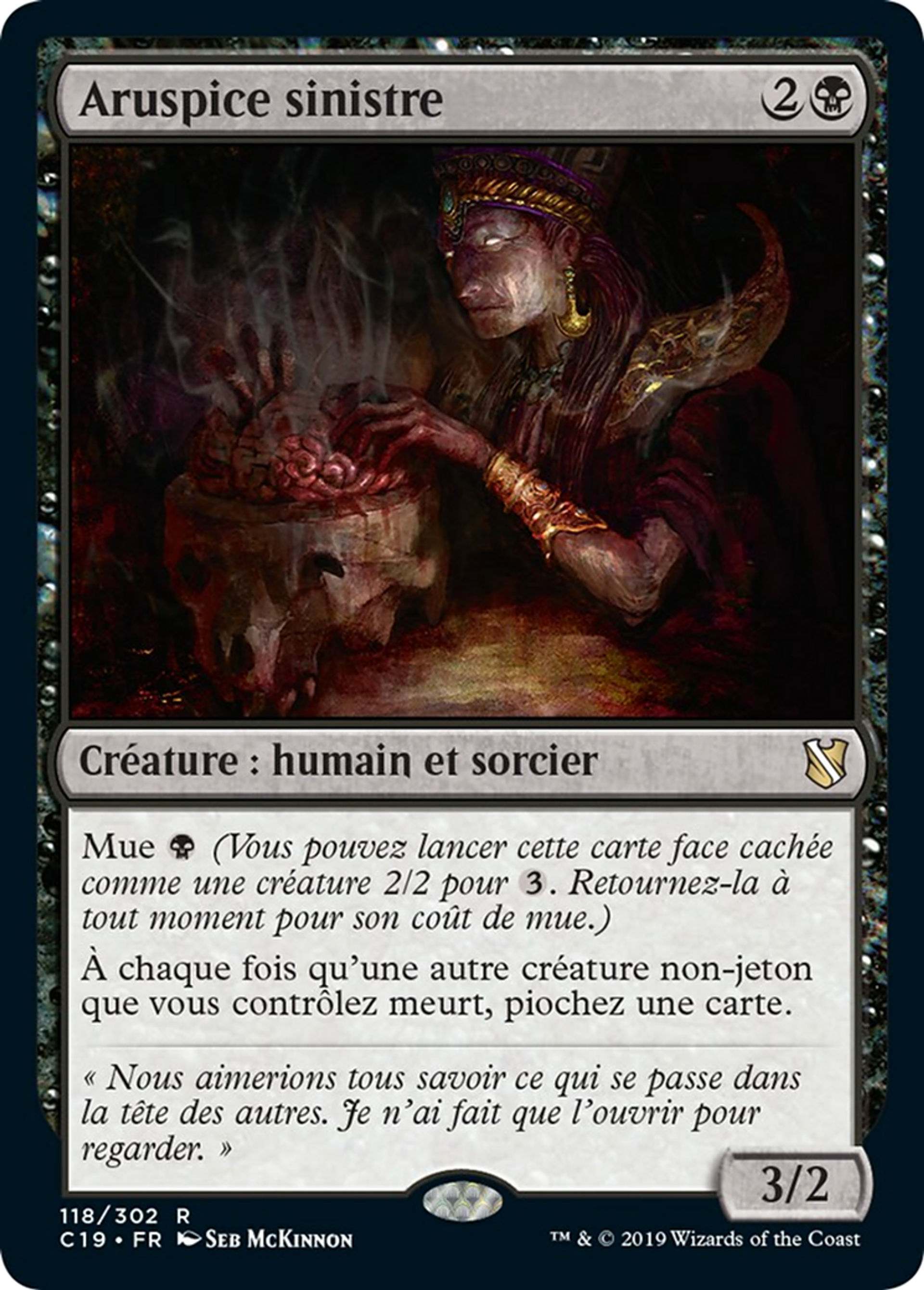 Aruspice sinistre — Commander 2019 — Magic: The Gathering