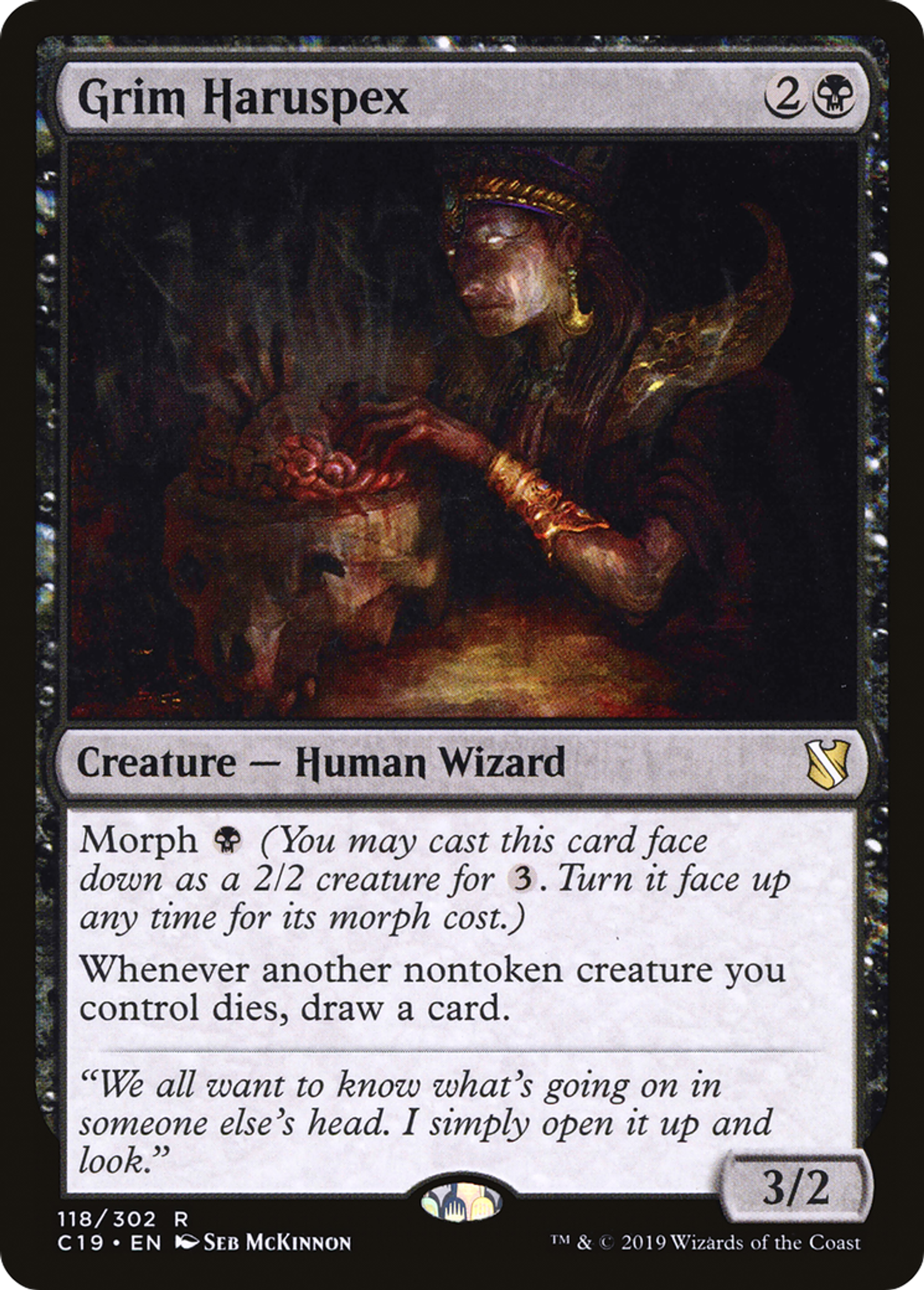 Grim Haruspex — Commander 2019 — Magic: The Gathering