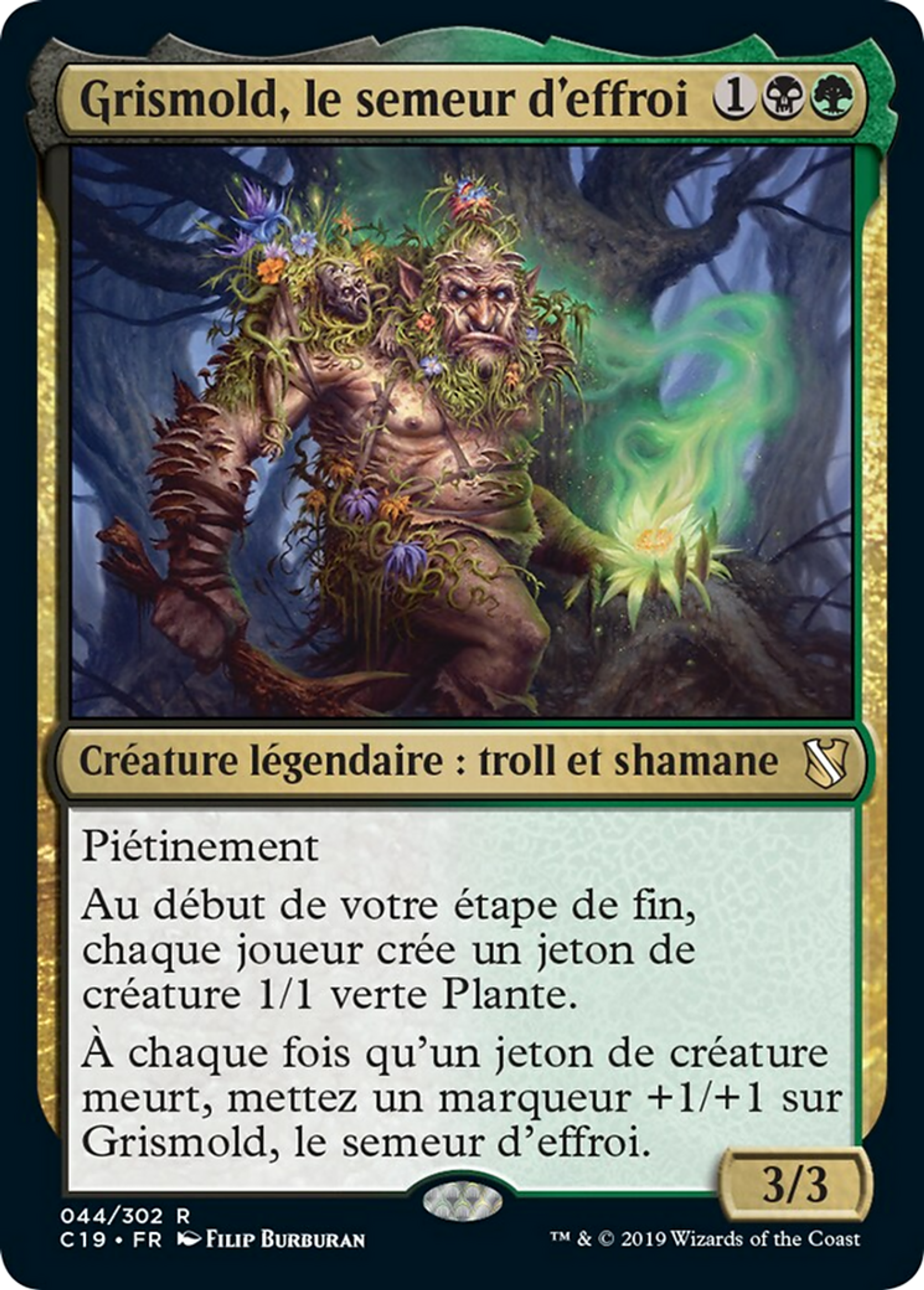 Grismold, le semeur d'effroi — Commander 2019 — Magic: The Gathering
