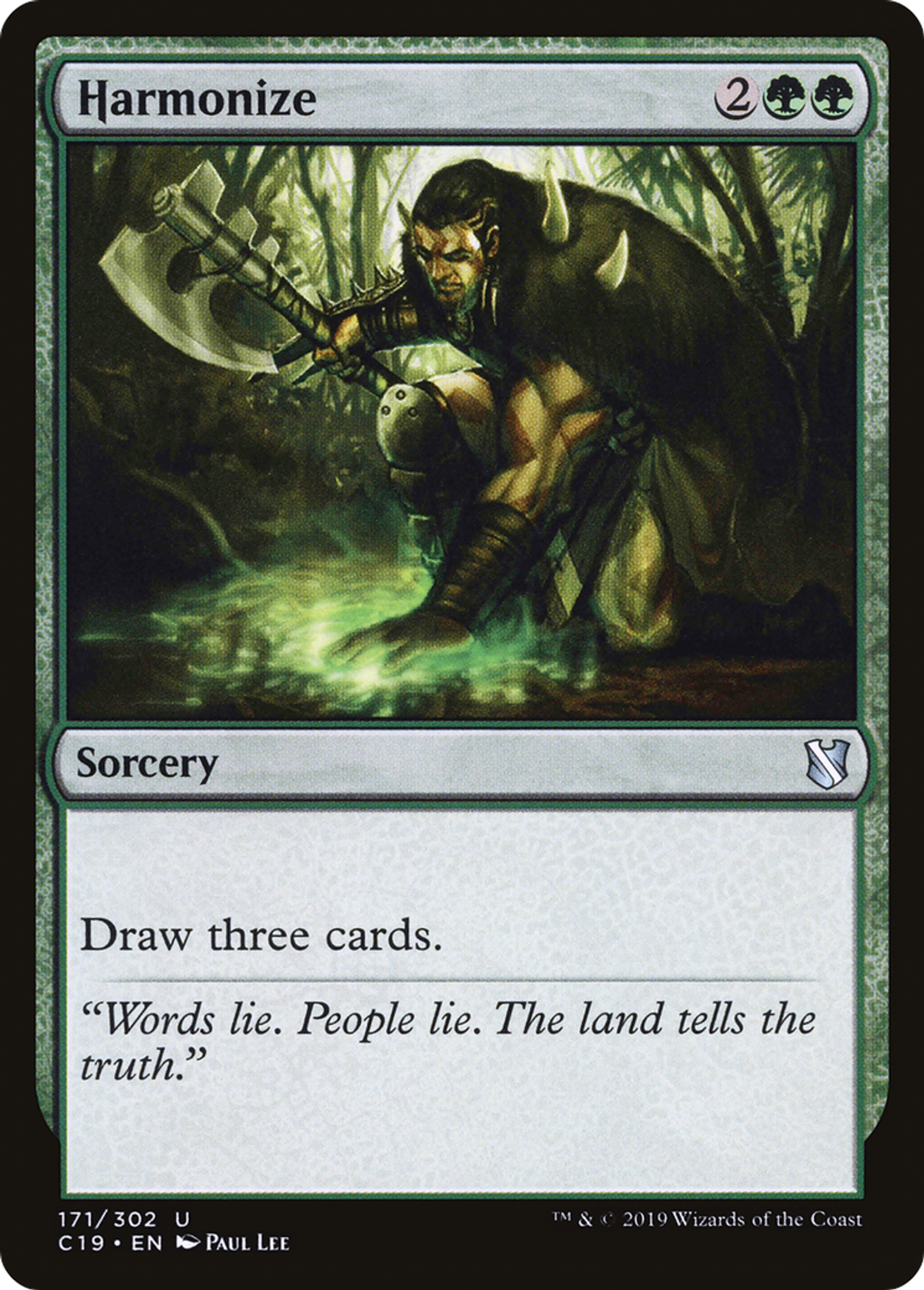 Harmonize — Commander 2019 — Magic: The Gathering
