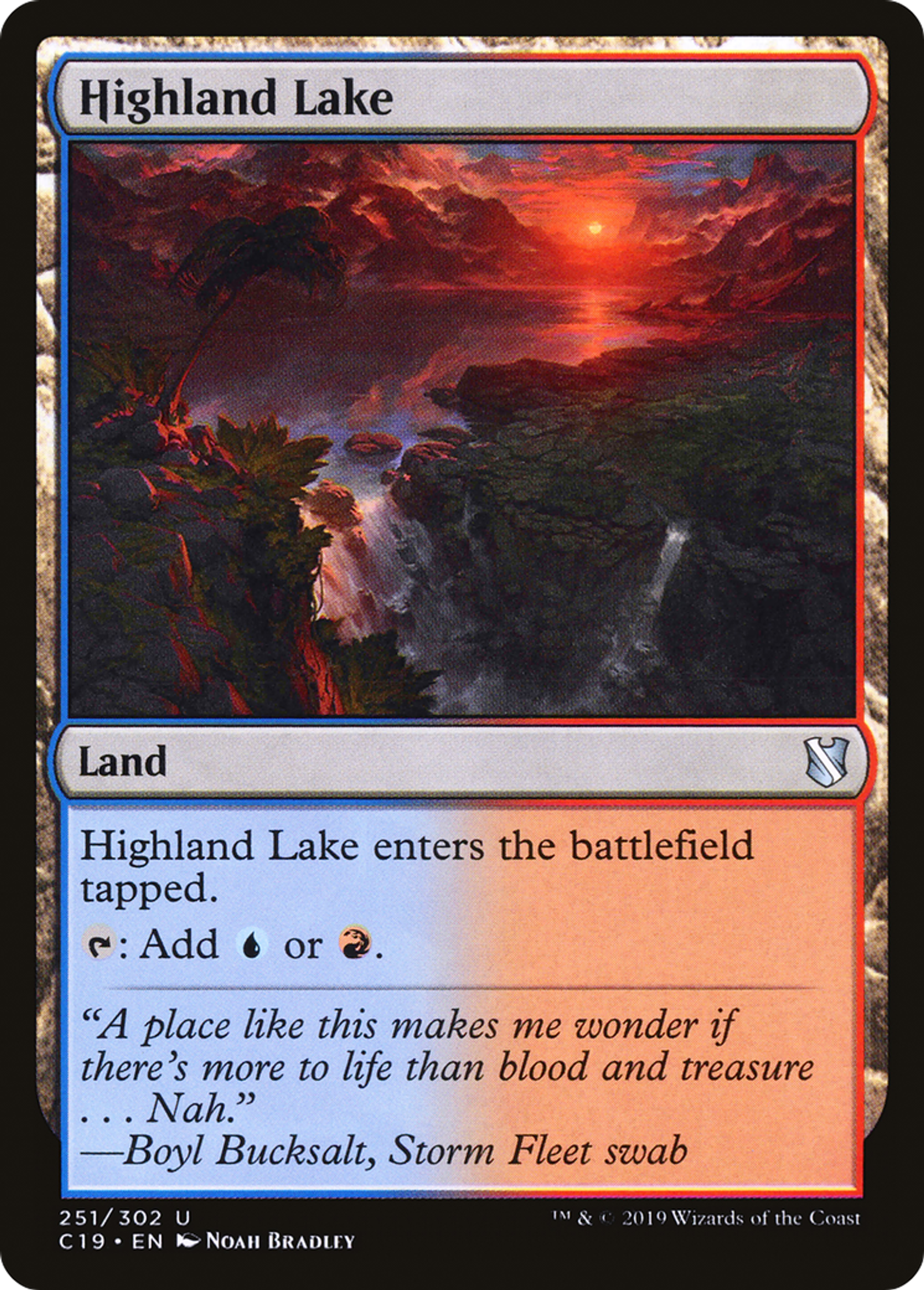 Highland Lake — Commander 2019 — Magic: The Gathering