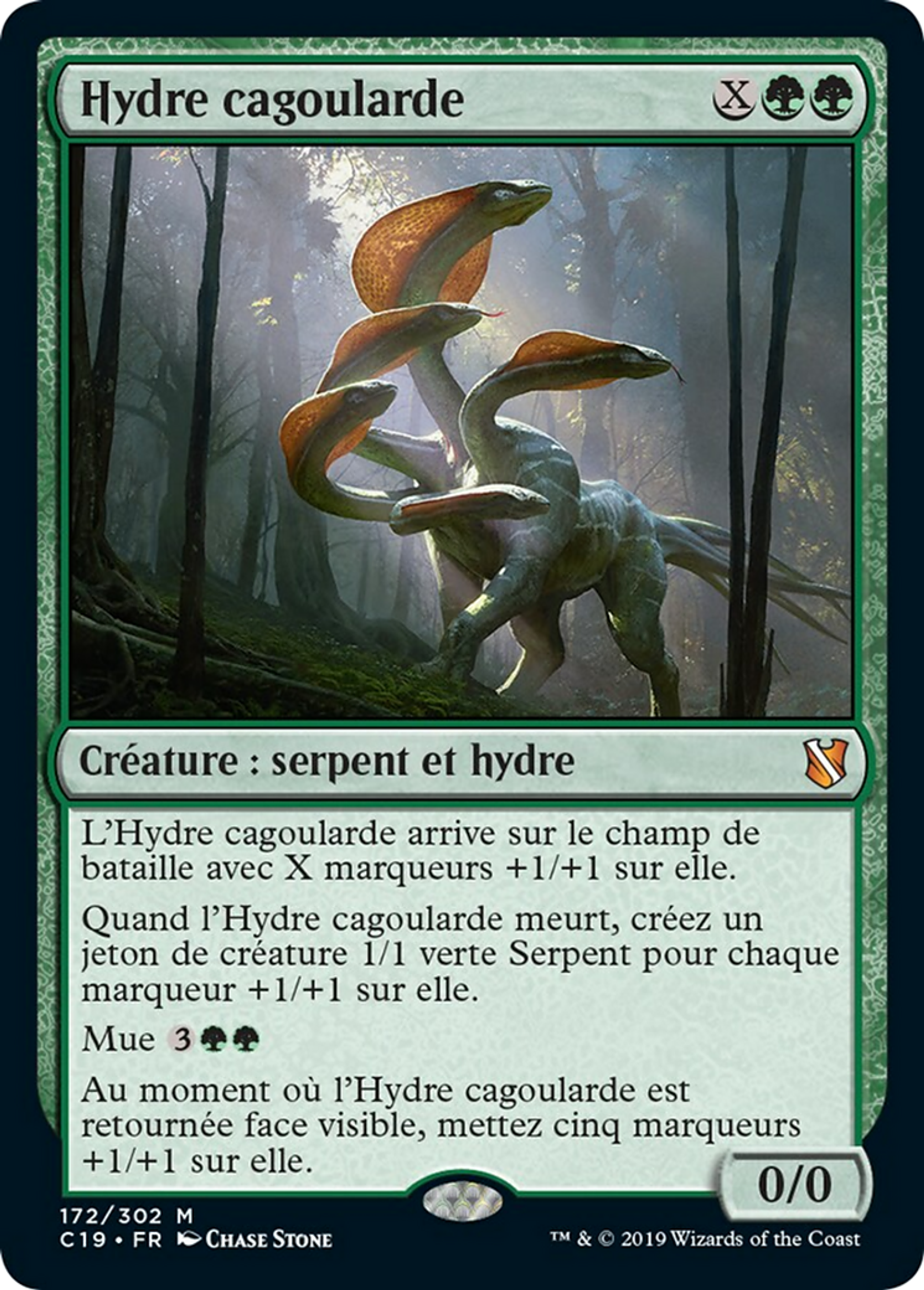 Hydre cagoularde — Commander 2019 — Magic: The Gathering