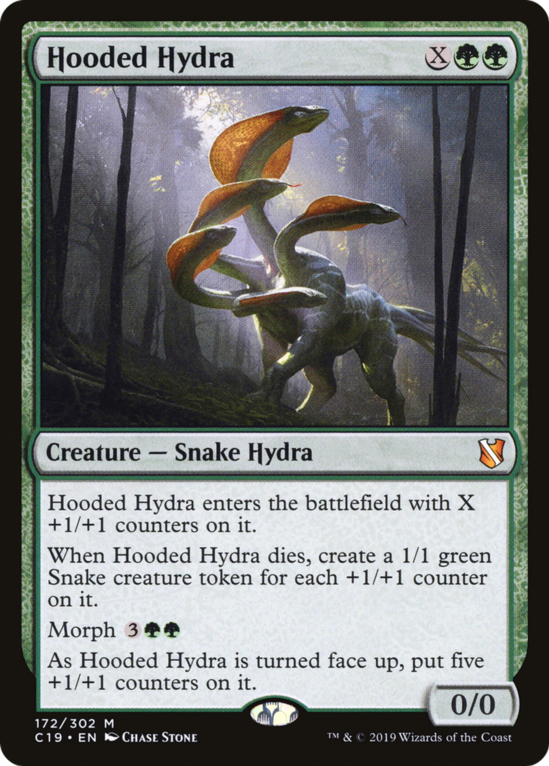 Hooded Hydra — Commander 2019 — Magic: The Gathering