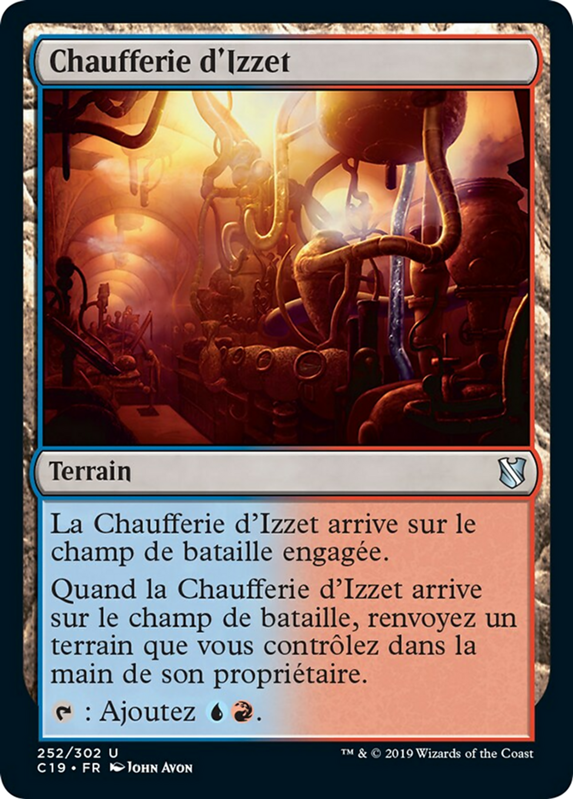 Chaufferie d'Izzet — Commander 2019 — Magic: The Gathering