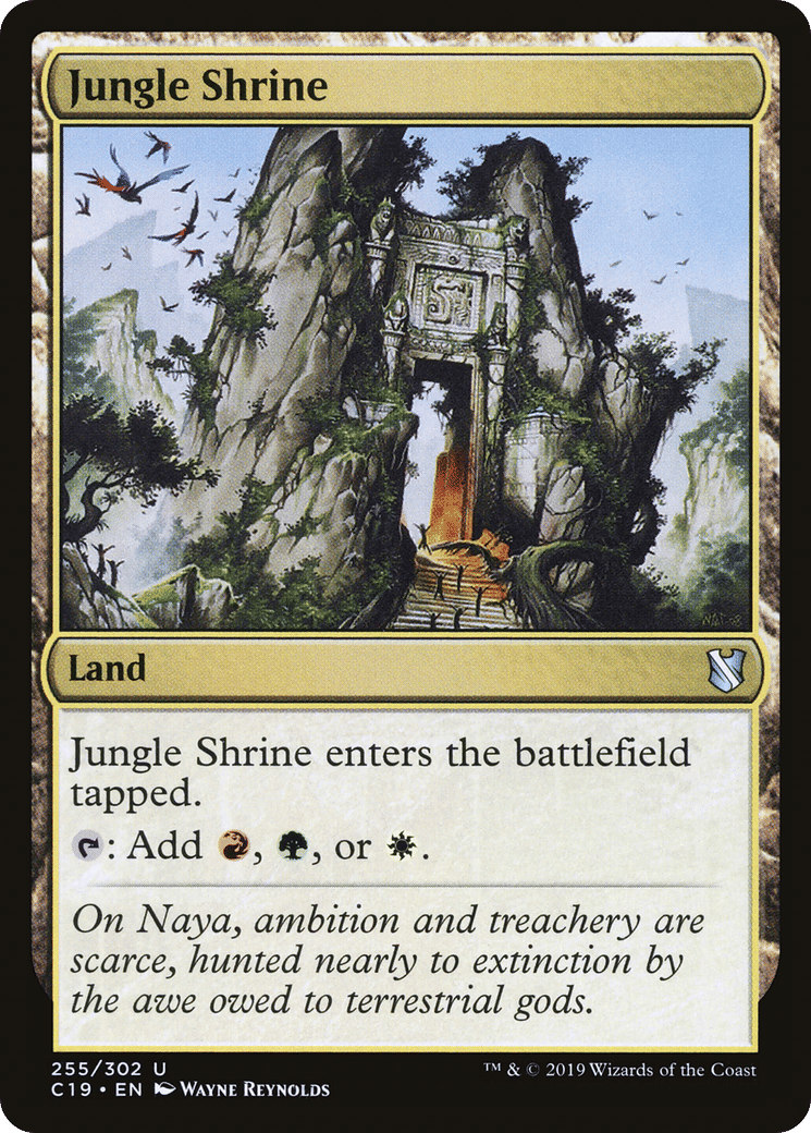 Jungle Shrine — Commander 2019 — Magic: The Gathering