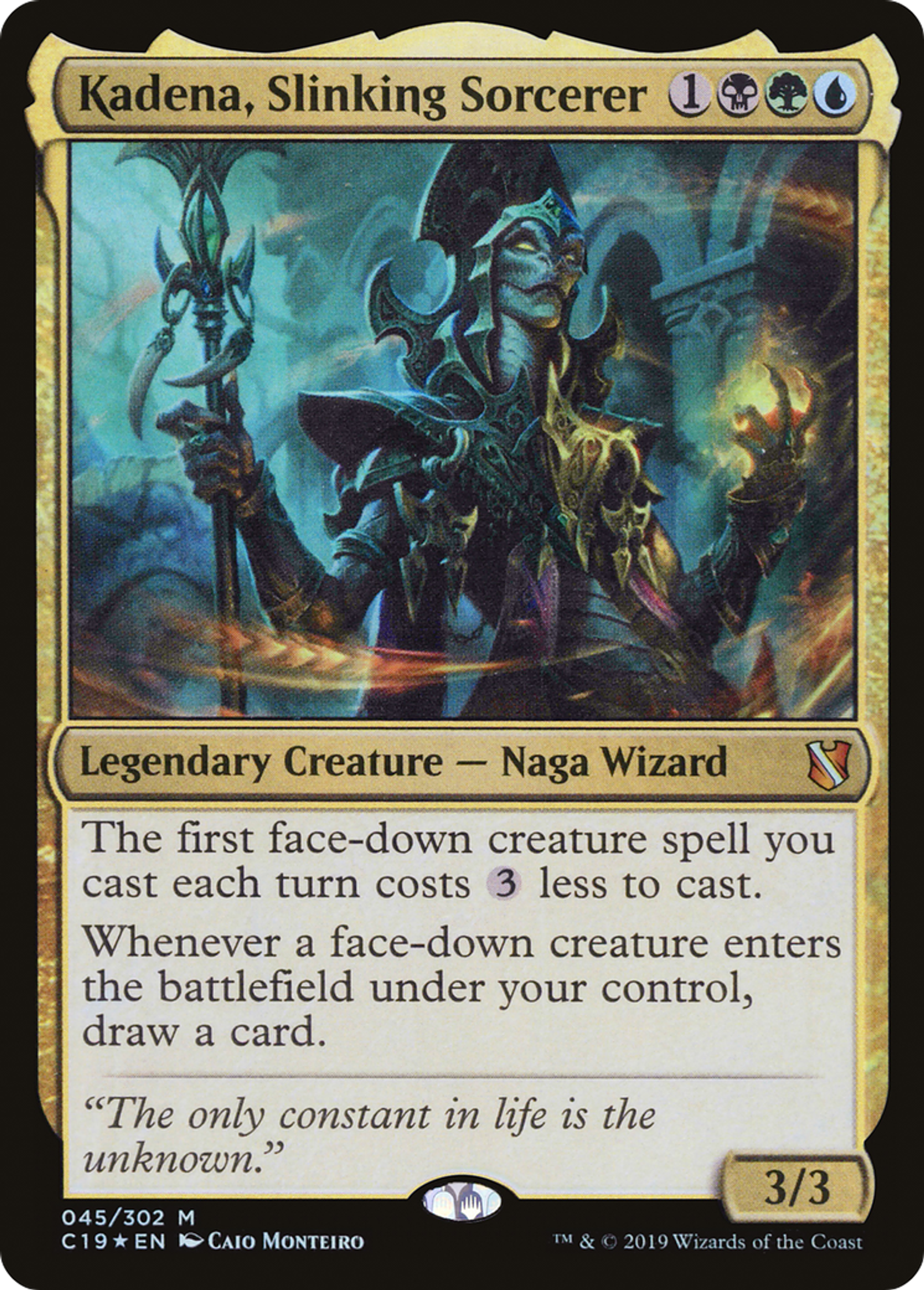 Kadena, Slinking Sorcerer — Commander 2019 — Magic: The Gathering